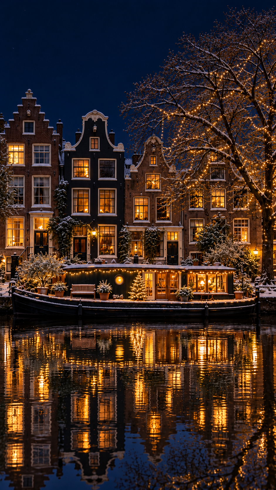 Canal Houseboat Night + date:12-20..01-05