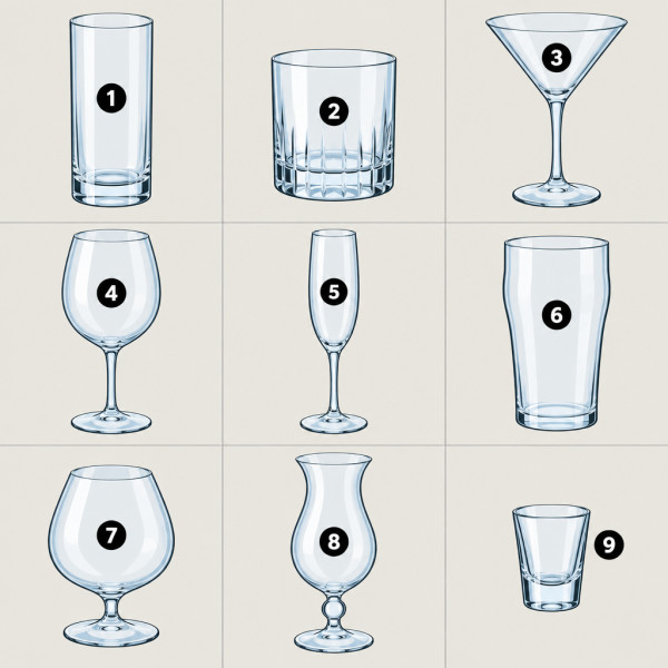 Glasarten — Quiz-Spiel