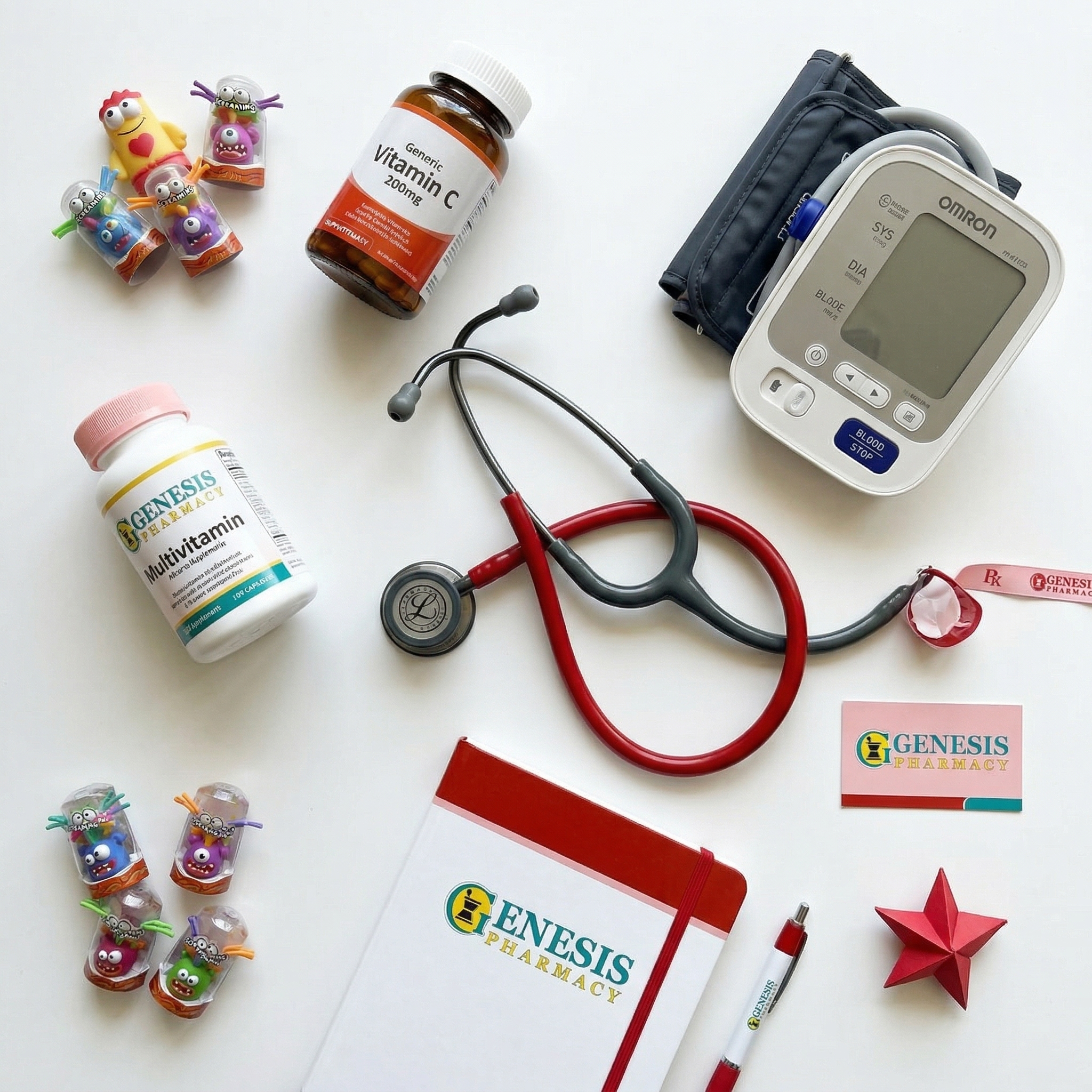 Surtido de productos en Farmacia Genesis