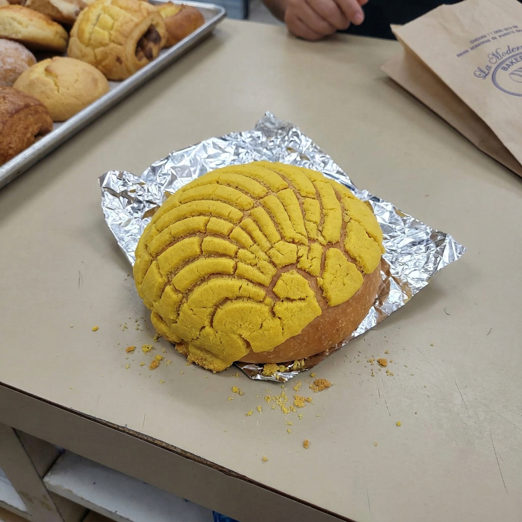 Conchas recién horneadas