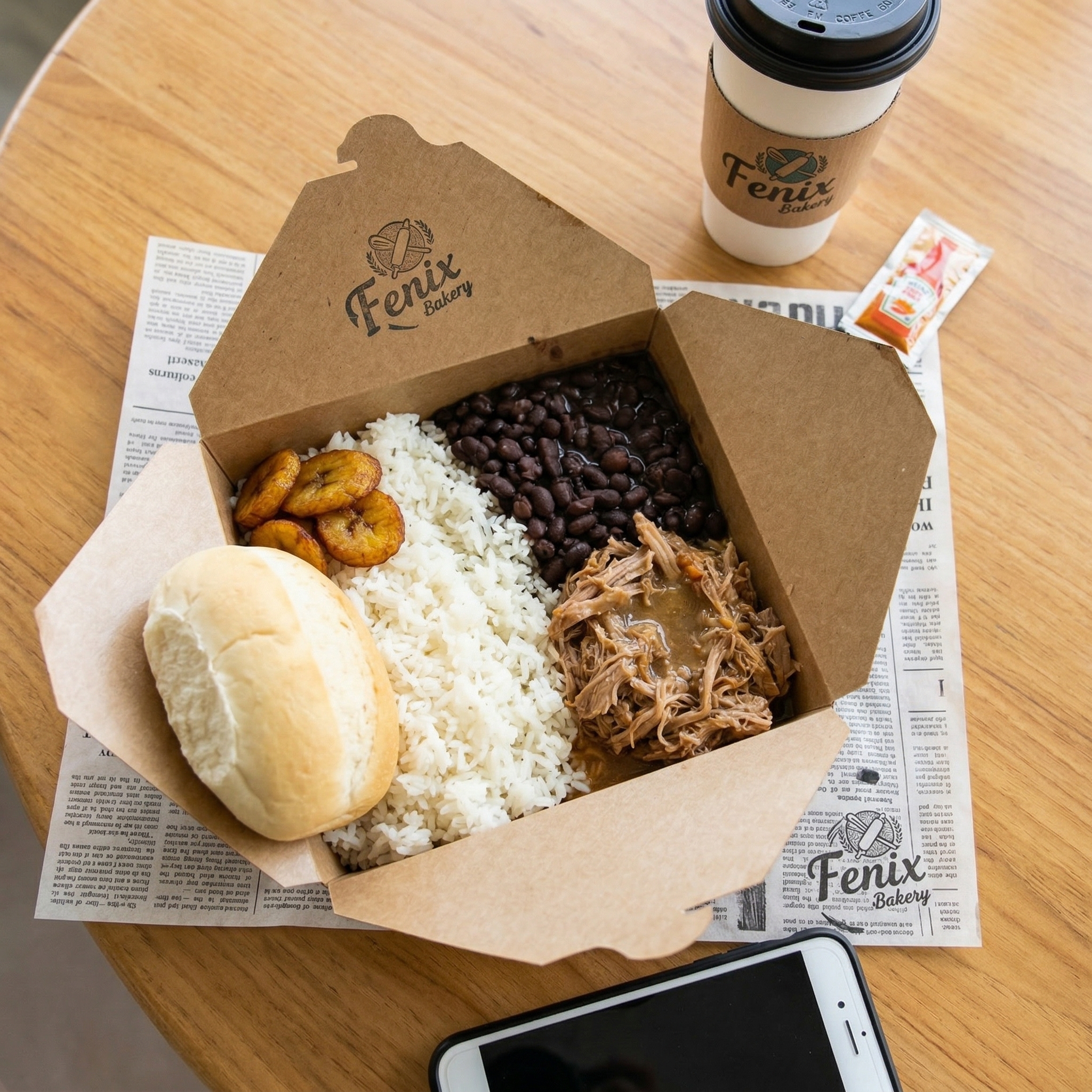 Almuerzo del día en Fenix Bakery