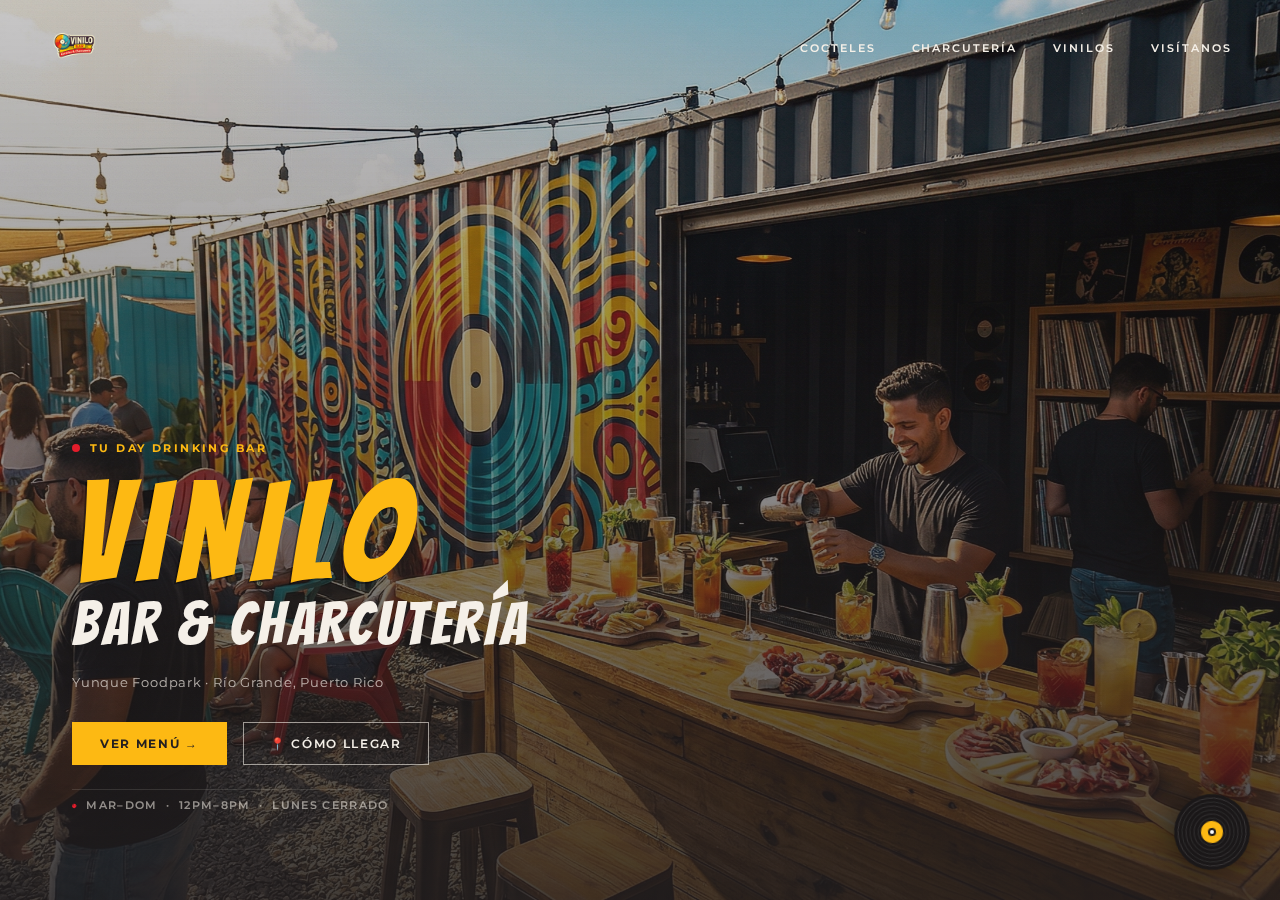 Vinilo Bar Cocteles & Charcutería