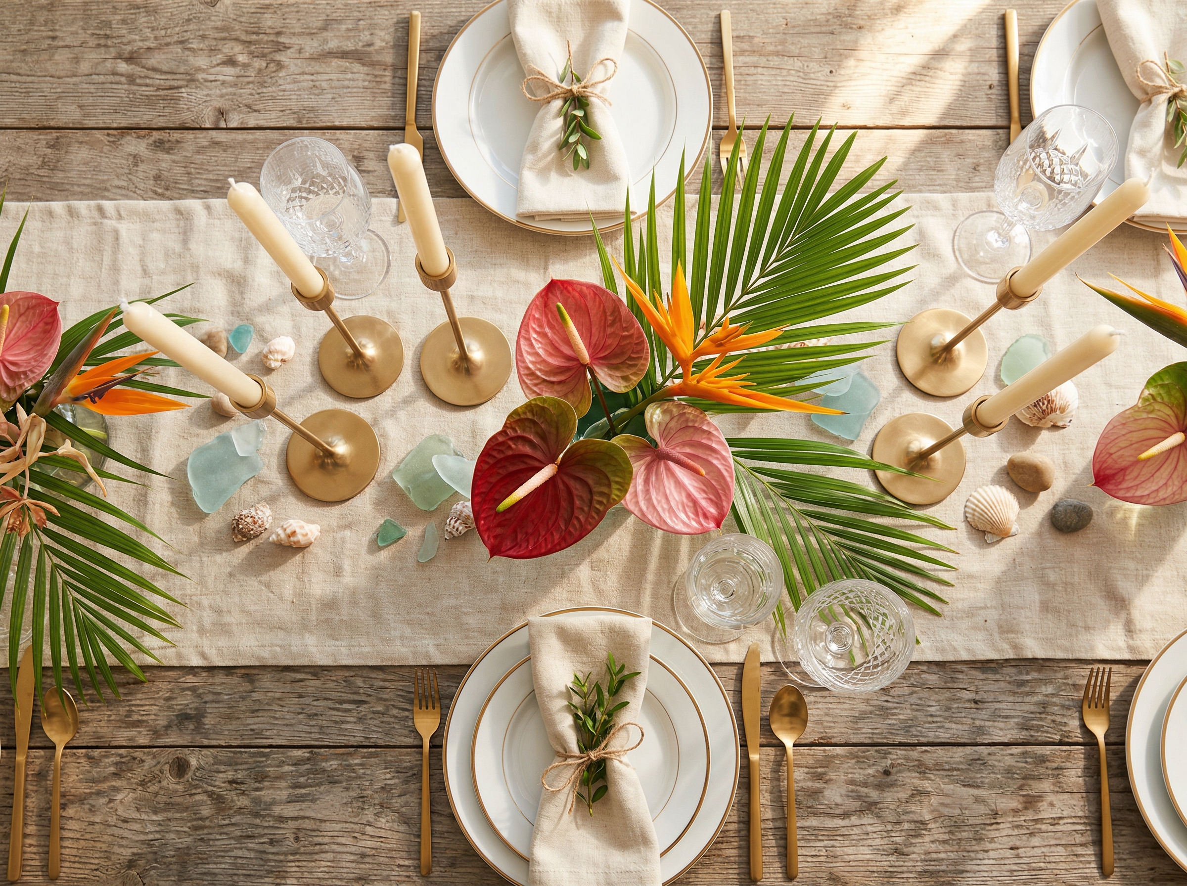 Mesa decorada para evento especial en Puerto Rico