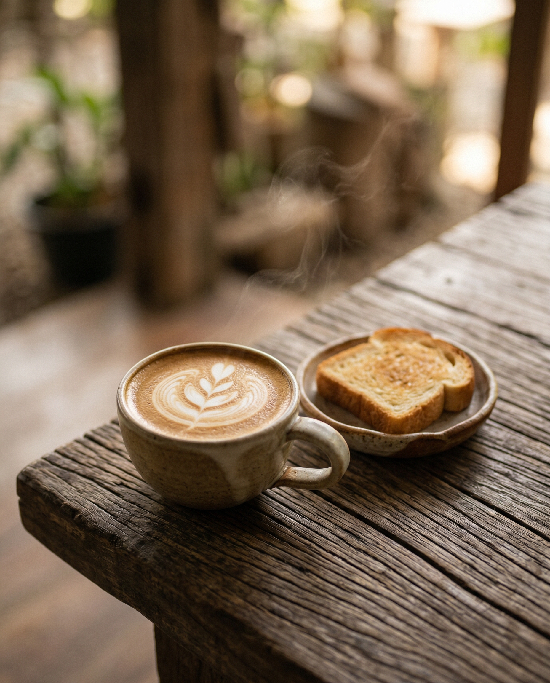 Arte en latte — K-feína Coffee Shop