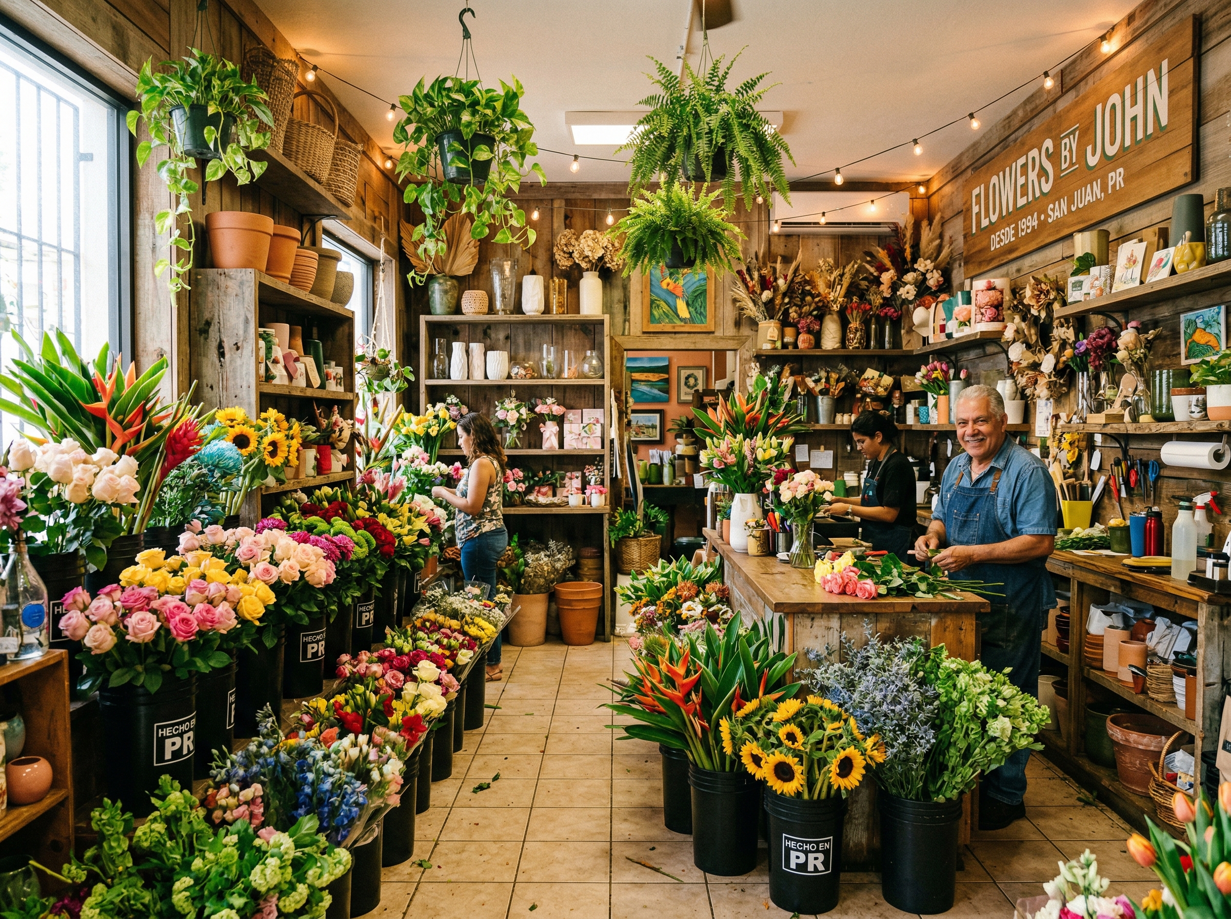 Interior de la florería