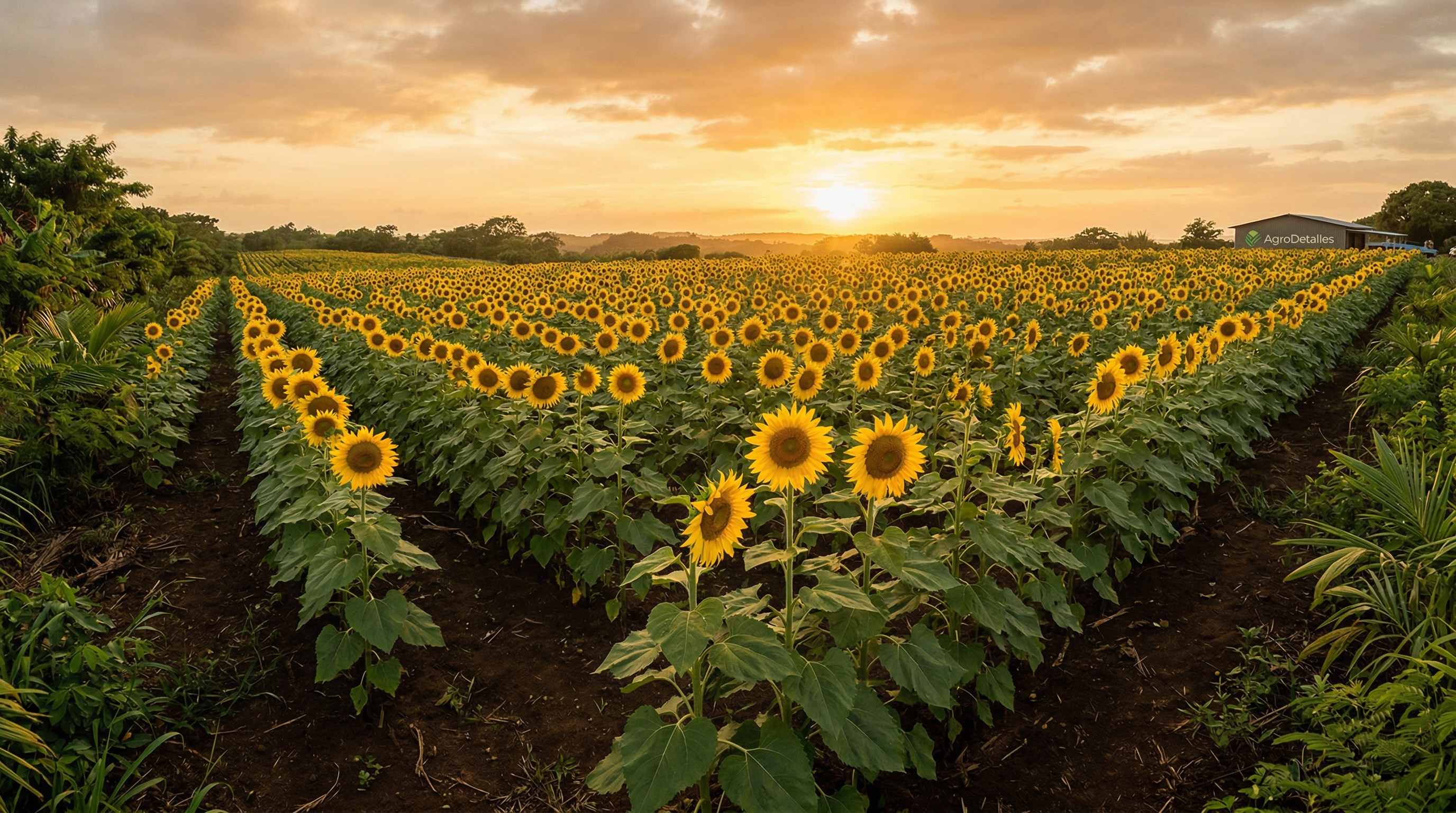 Campo de girasoles en Manatí, Puerto Rico