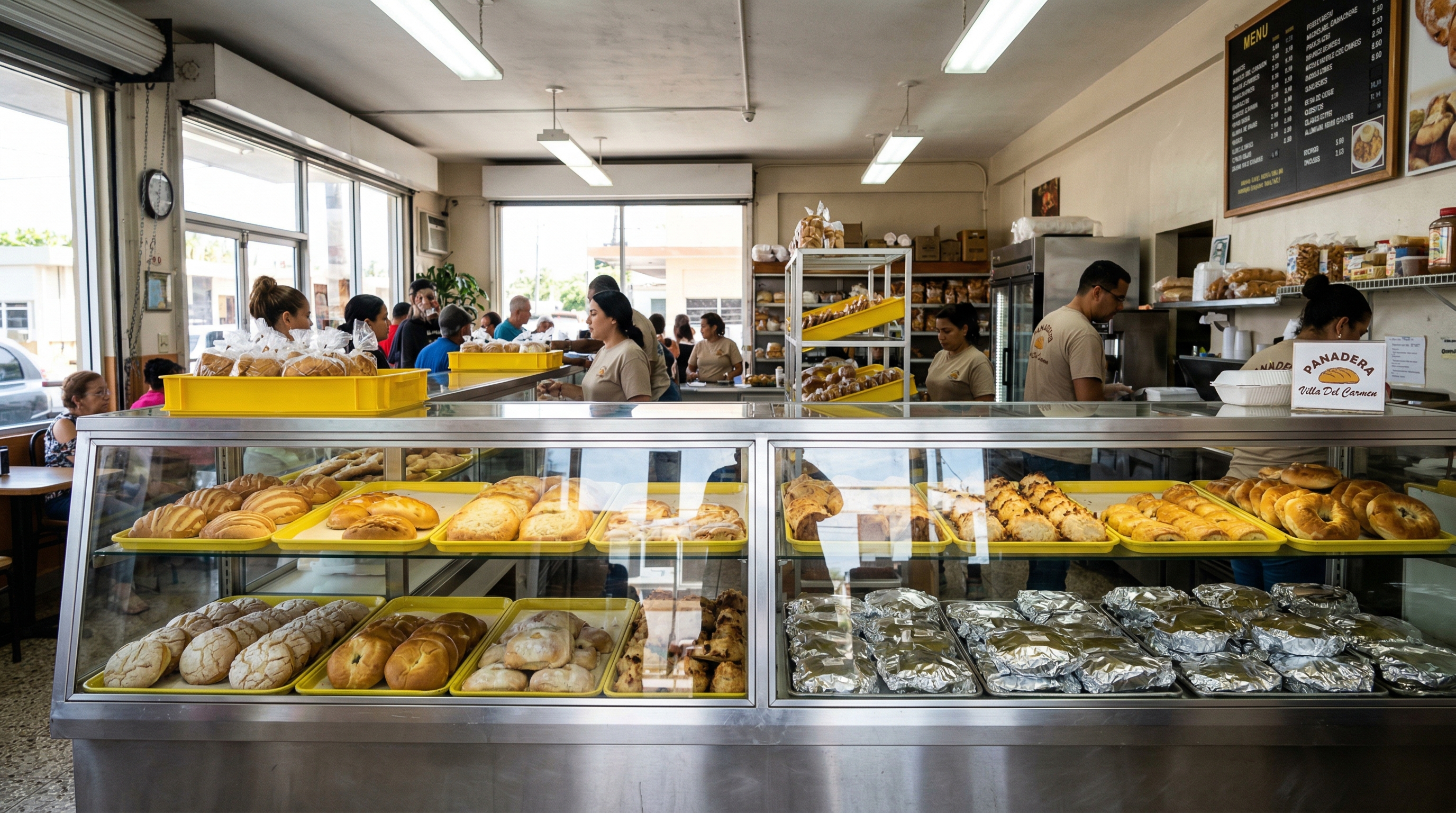 Mostrador de la Panadera Villa Del Carmen