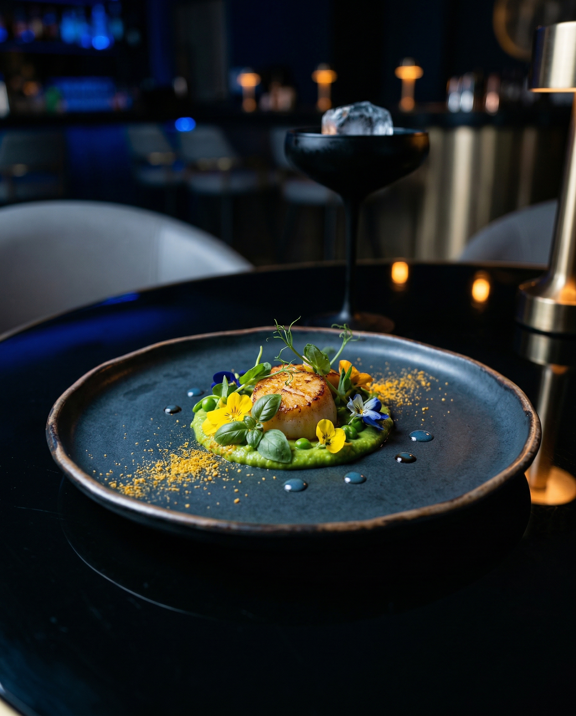 Presentación de plato gourmet en Desigual