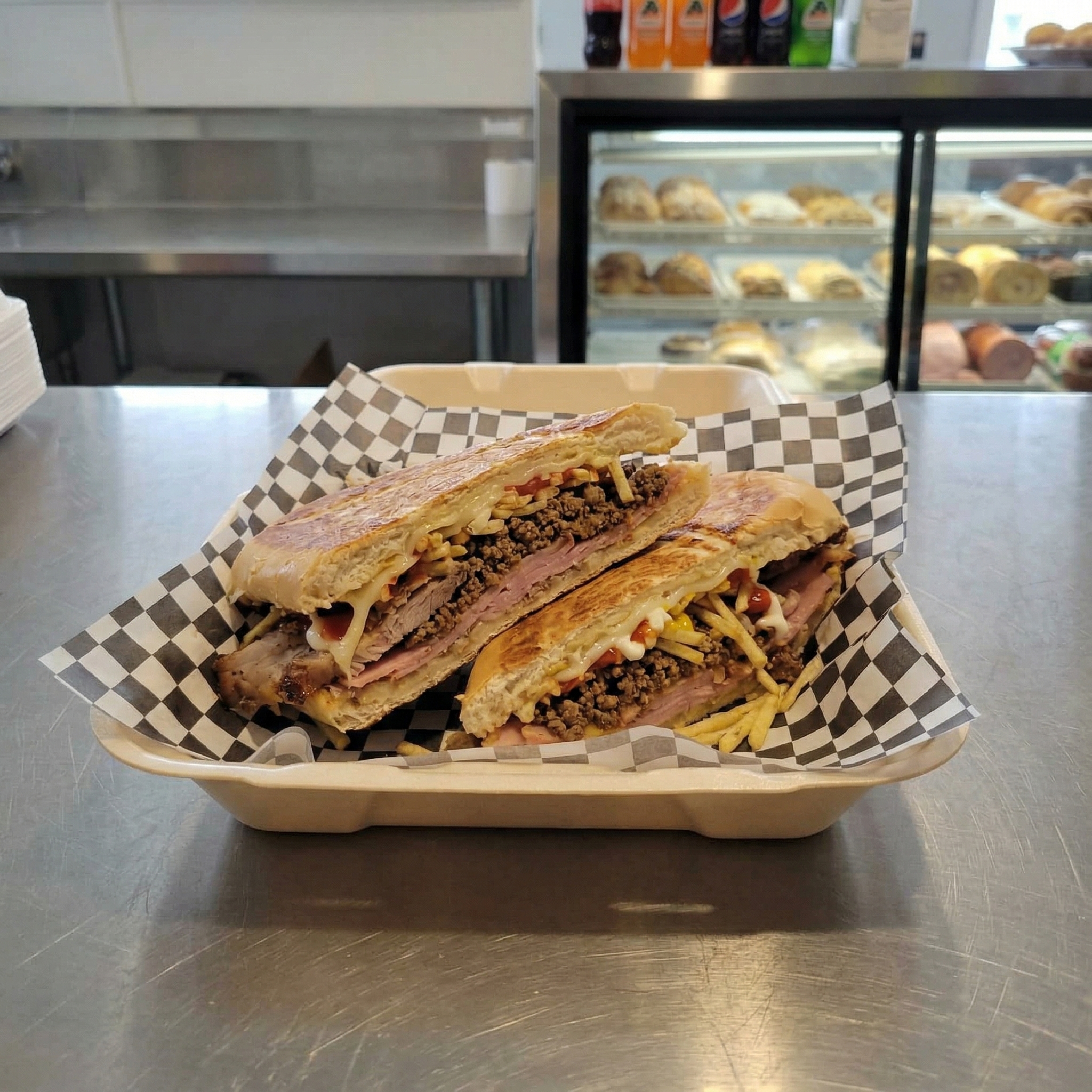 Sándwich fresco preparado en Perla del Sur