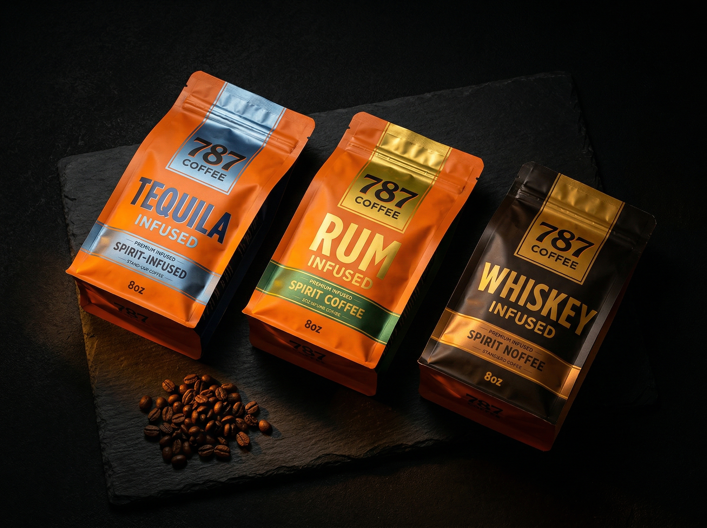 Línea de productos de café con espíritu de 787 Coffee