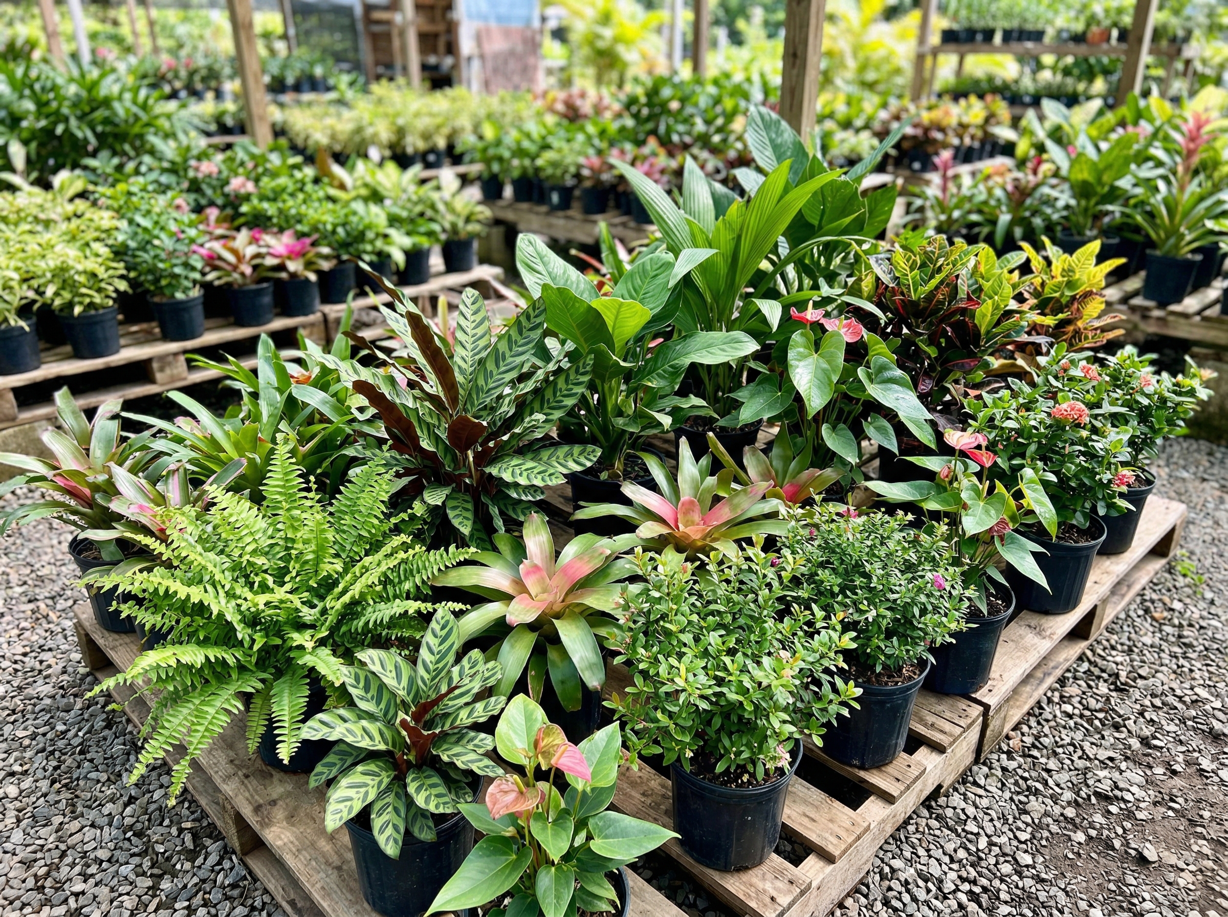 Plantas ornamentales en El Abanico Nursery