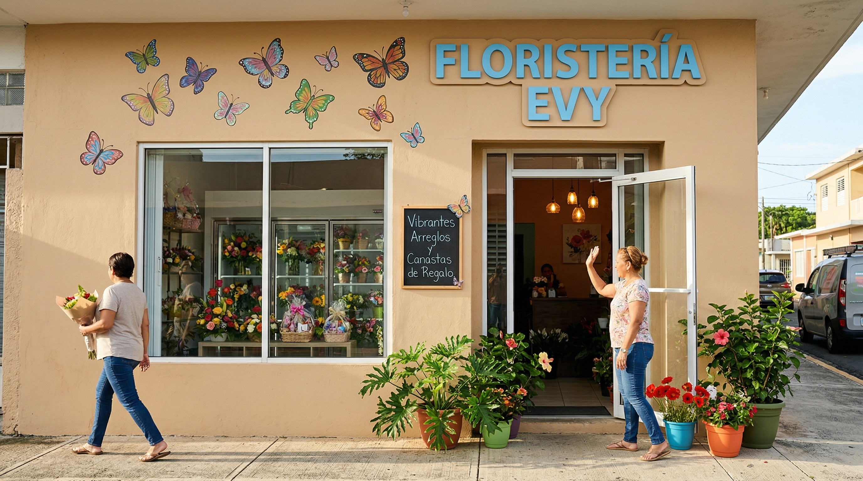 Exterior de la tienda Floristería Evy en Arecibo
