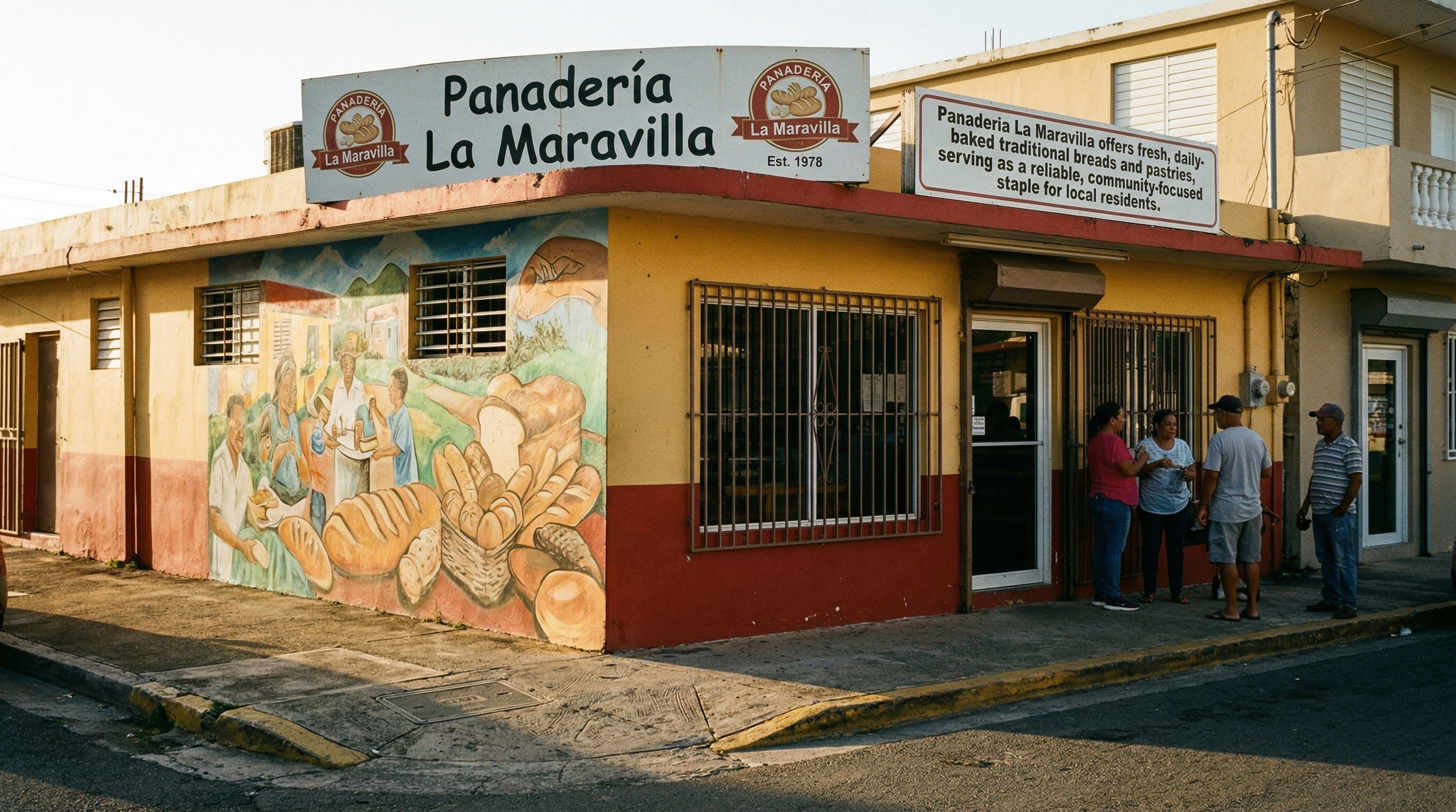 Fachada de Panadería La Maravilla en Sabana Grande, Puerto Rico