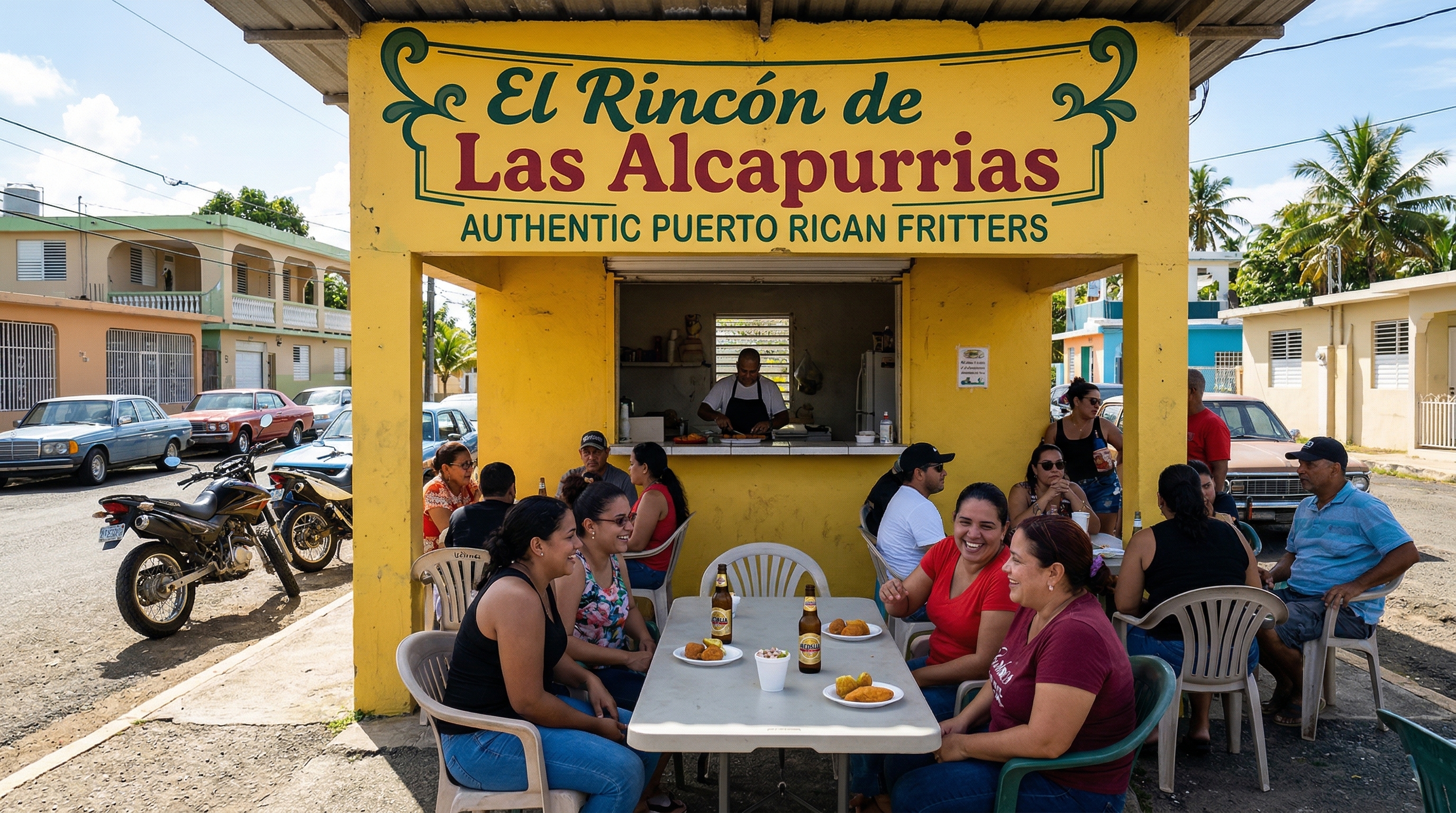 Fachada de El Rincón de Las Alcapurrias en Humacao