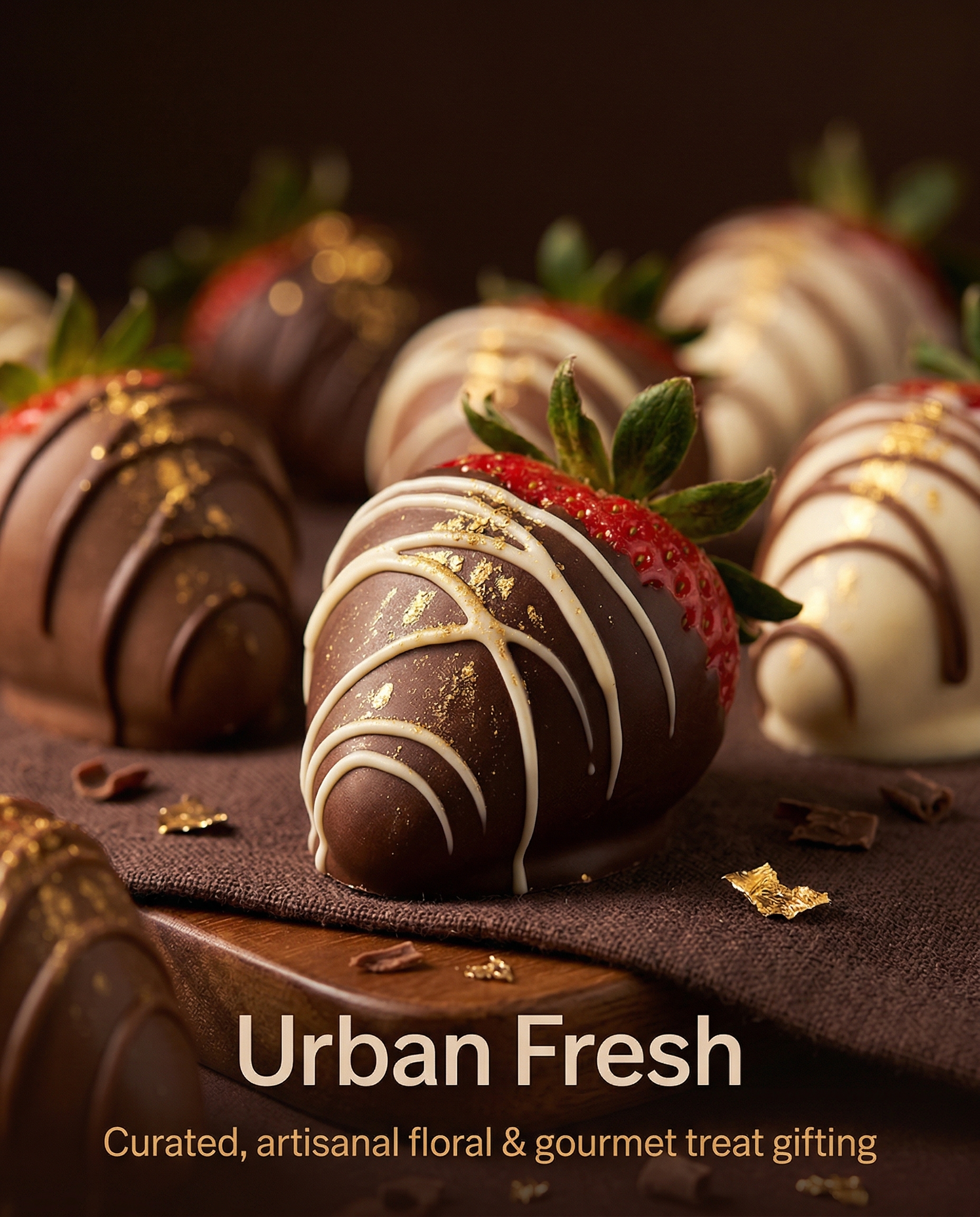 Gourmet chocolate-dipped treats by Urban Fresh