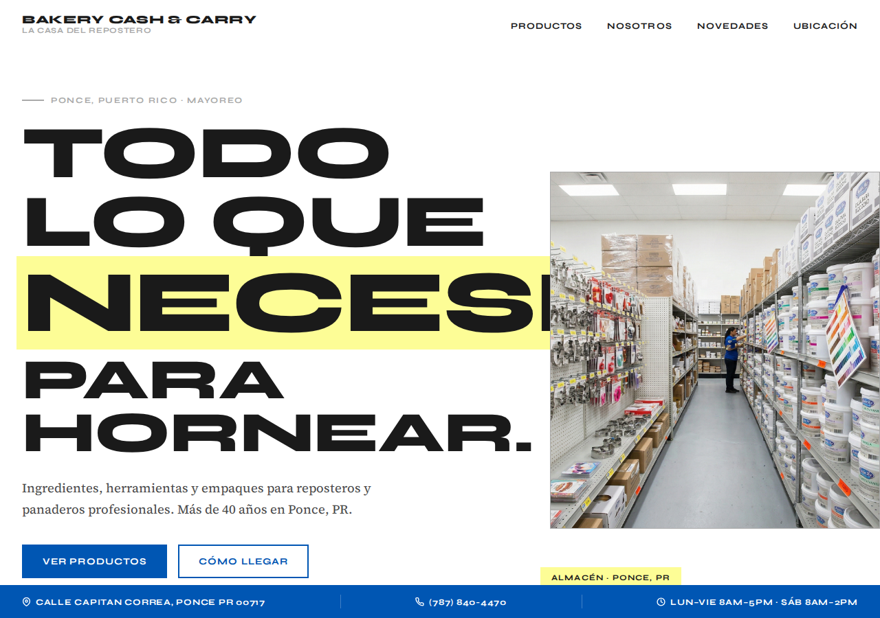 Bakery CASH & CARRY Supply (La Casa Del Repostero Y Panadero)