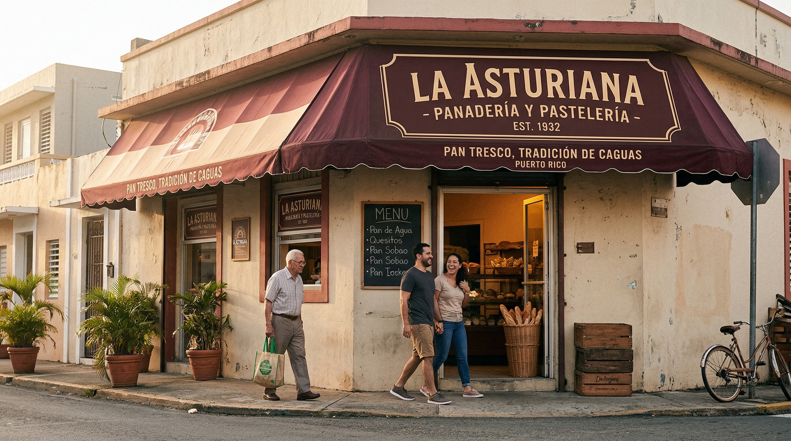 Fachada de La Asturiana en la Calle Doctor Goyco, Caguas