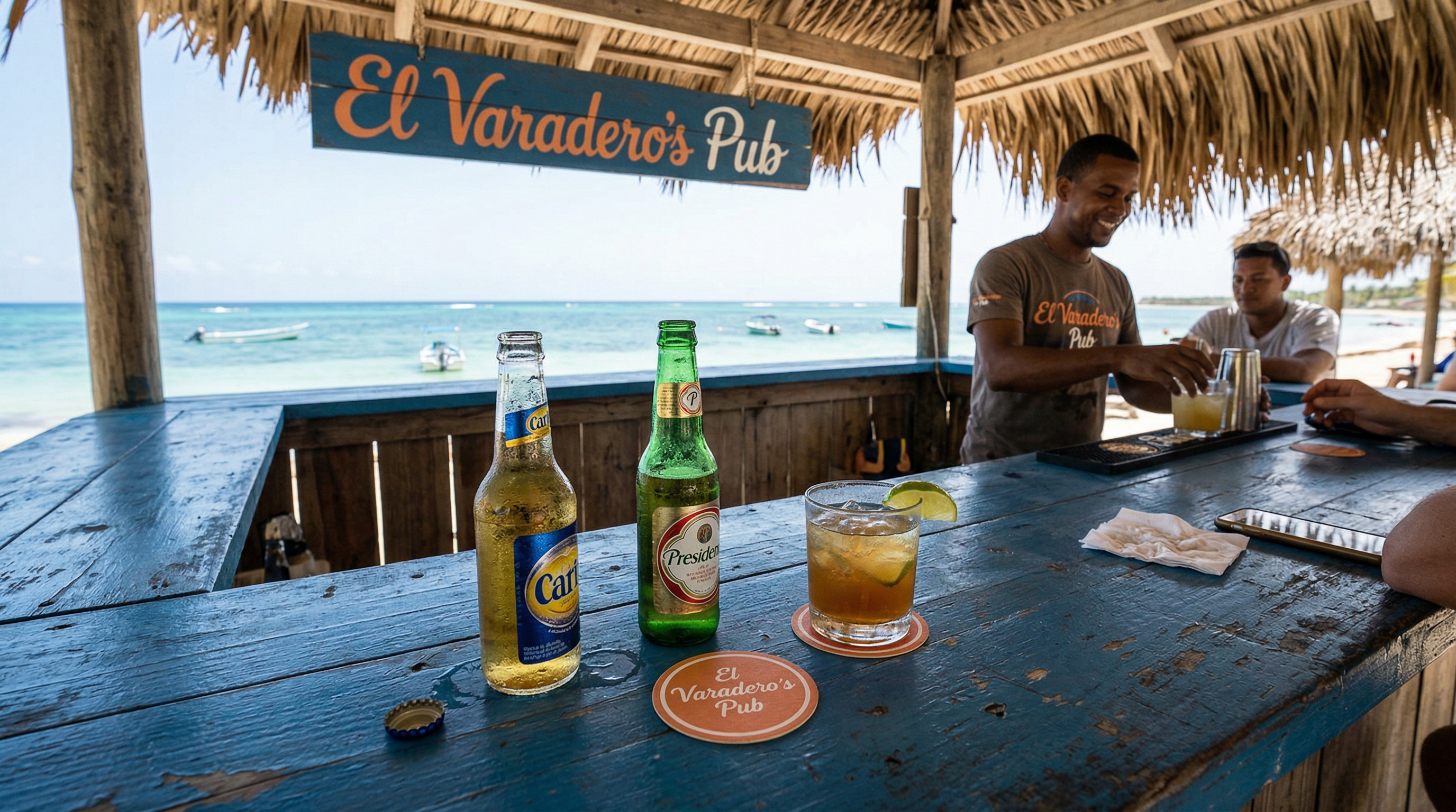 Vista del mar desde El Varadero's Pub
