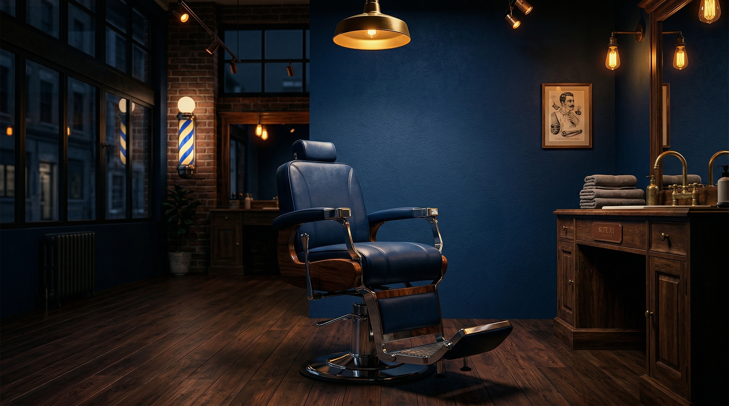 Silla de barbería Suite 311