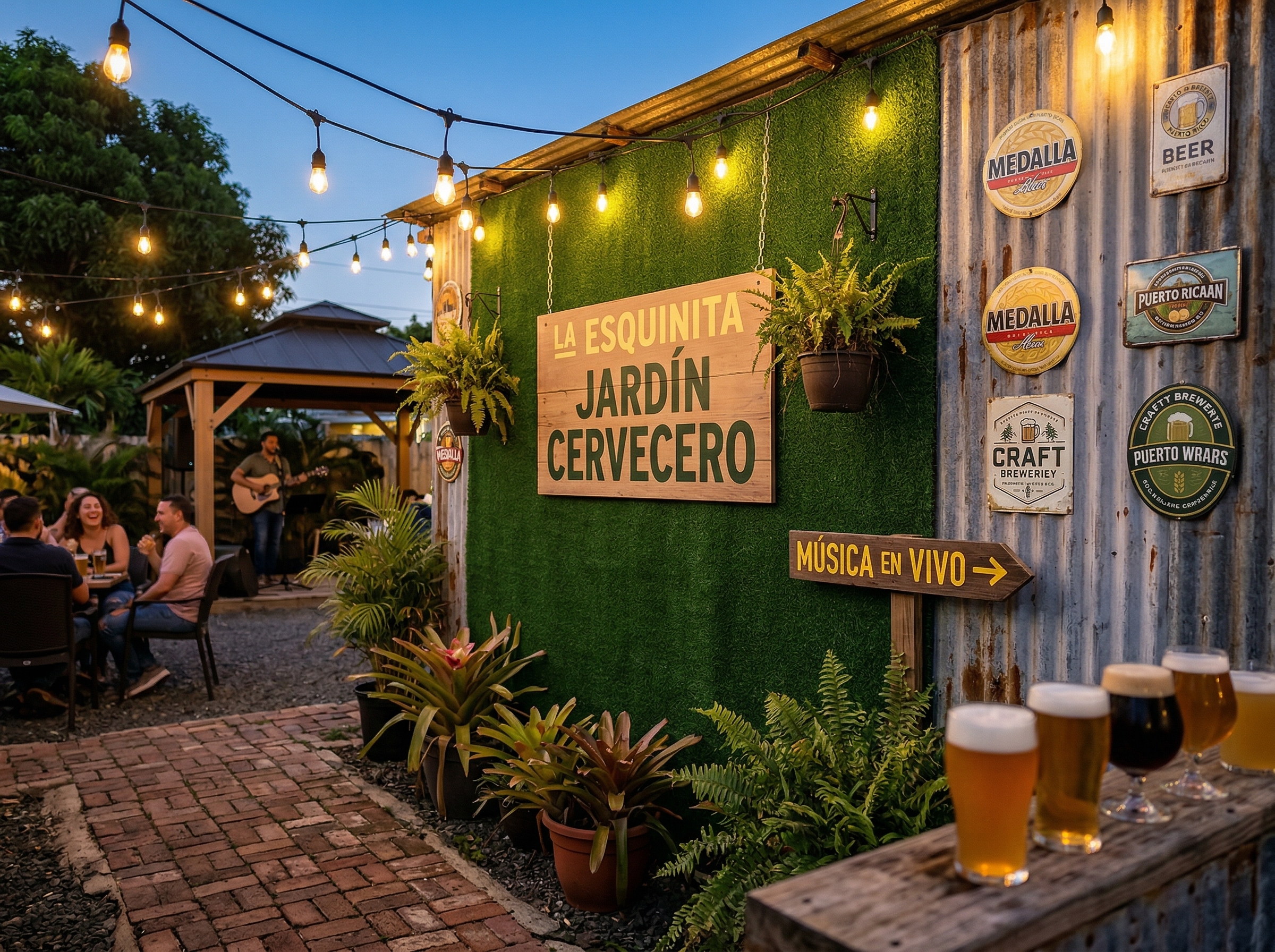 Entrada del jardín La Esquinita