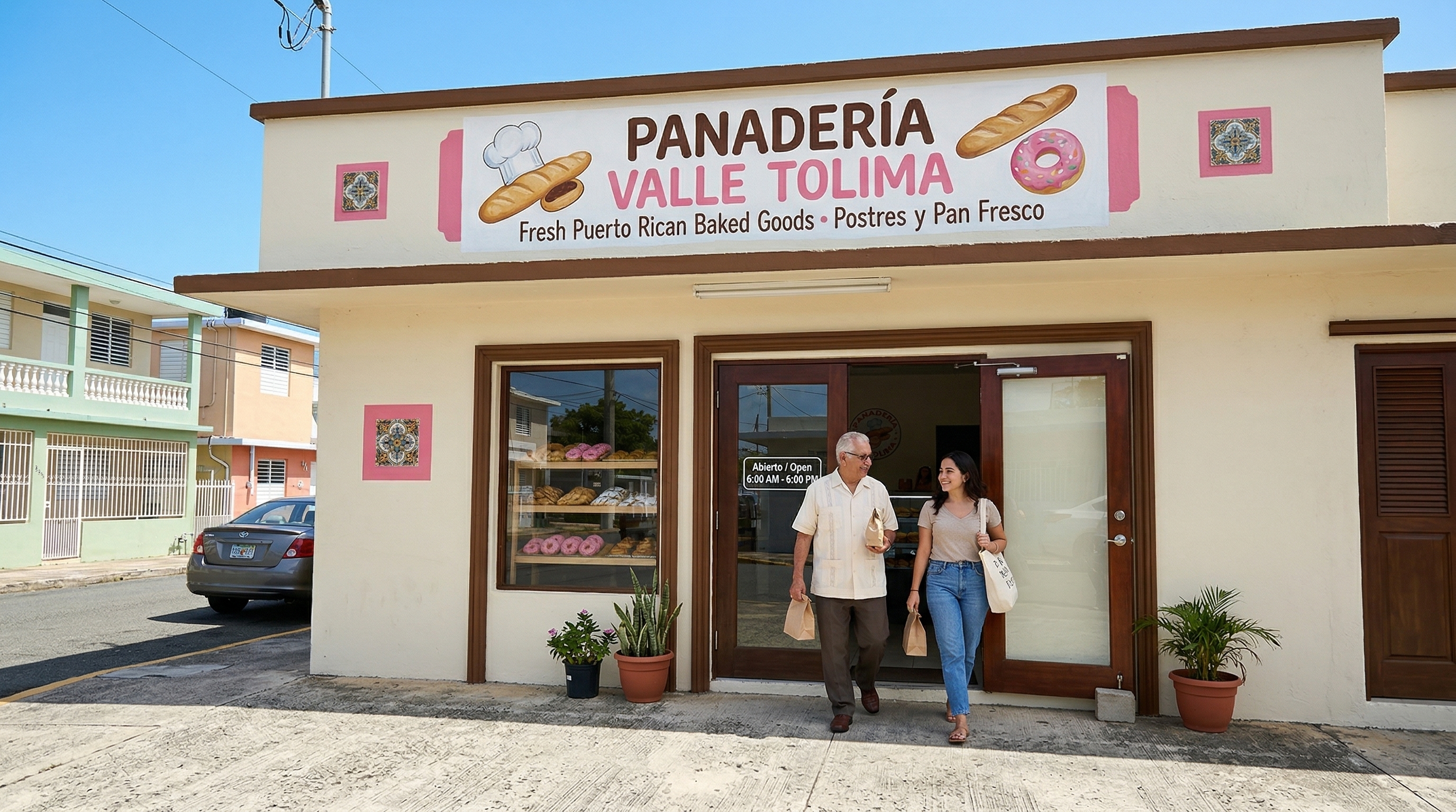 Exterior de Panadería Valle Tolima en Caguas, Puerto Rico