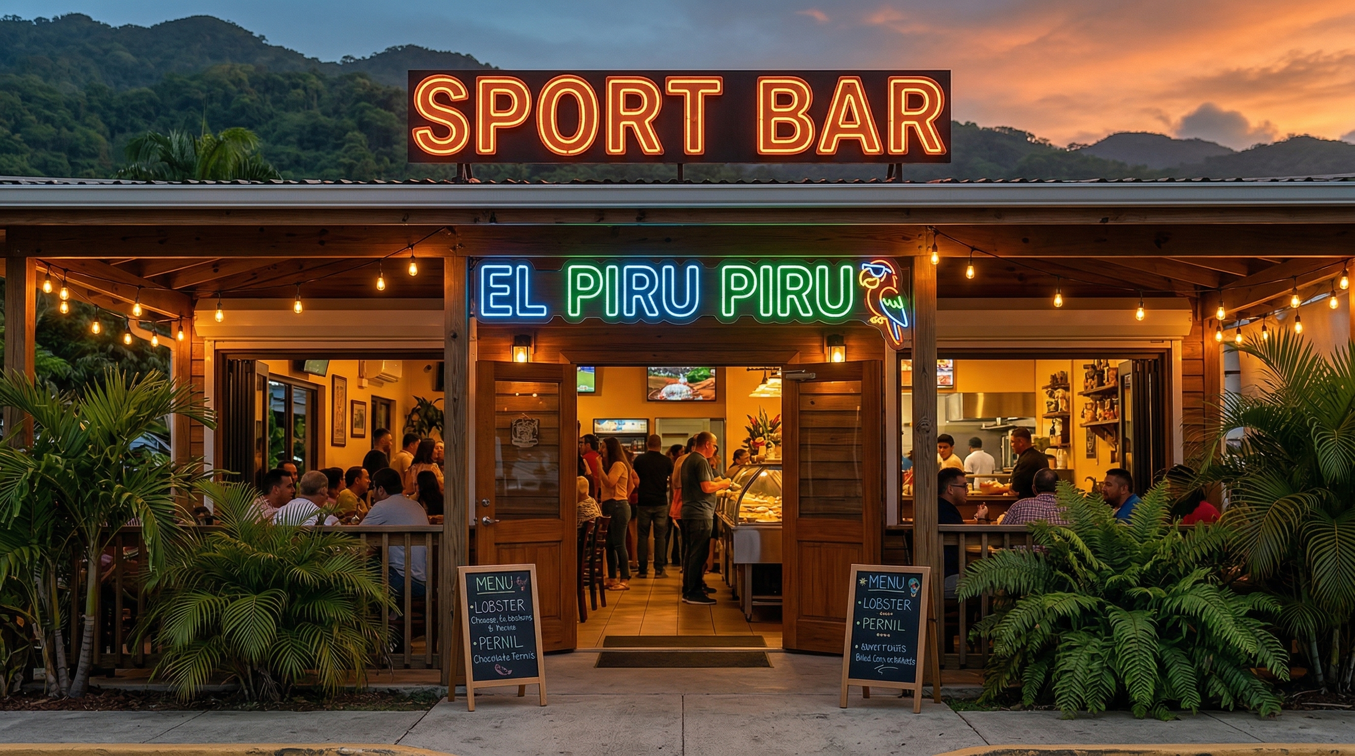 Exterior de El Piru Piru Sport Bar en Río Grande, Puerto Rico