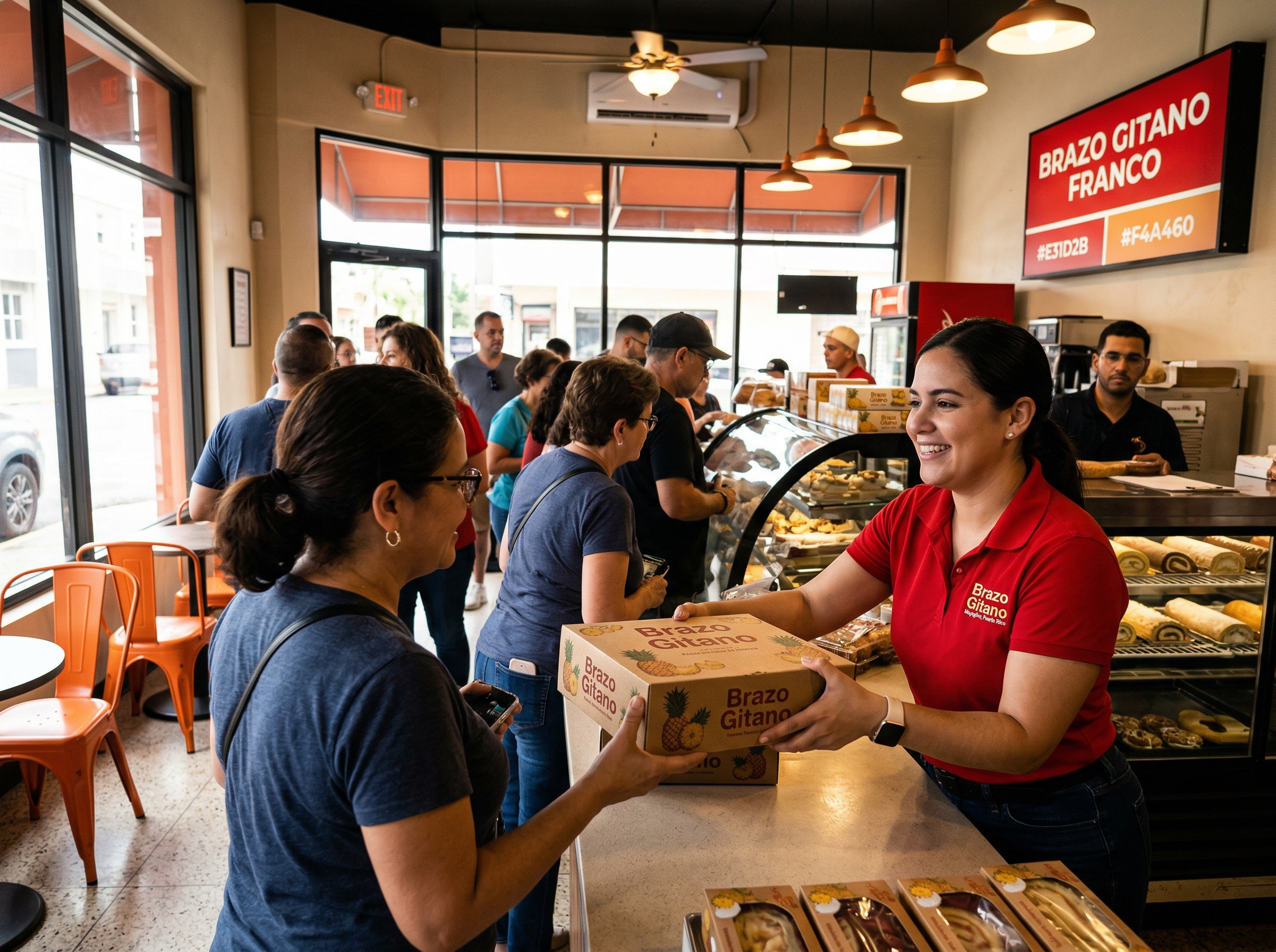 Comunidad y clientes de Brazo Gitano Franco