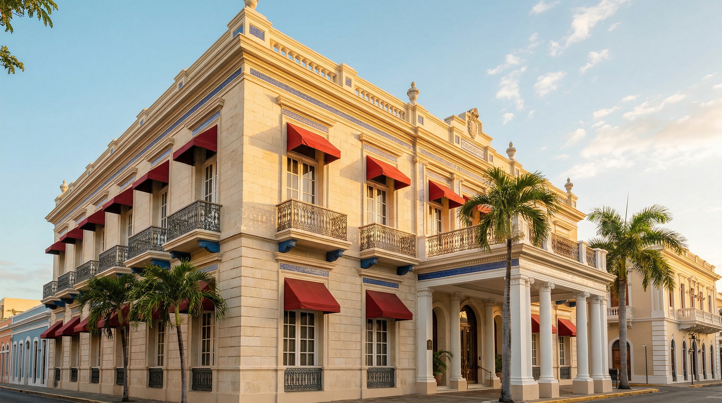 Exterior colonial del Hotel Meliá en Ponce