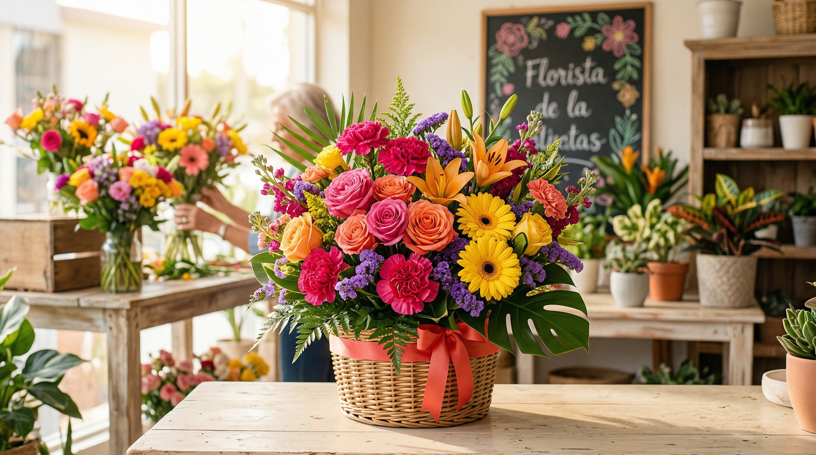 Tienda de Floristería Evy — arreglos florales vibrantes