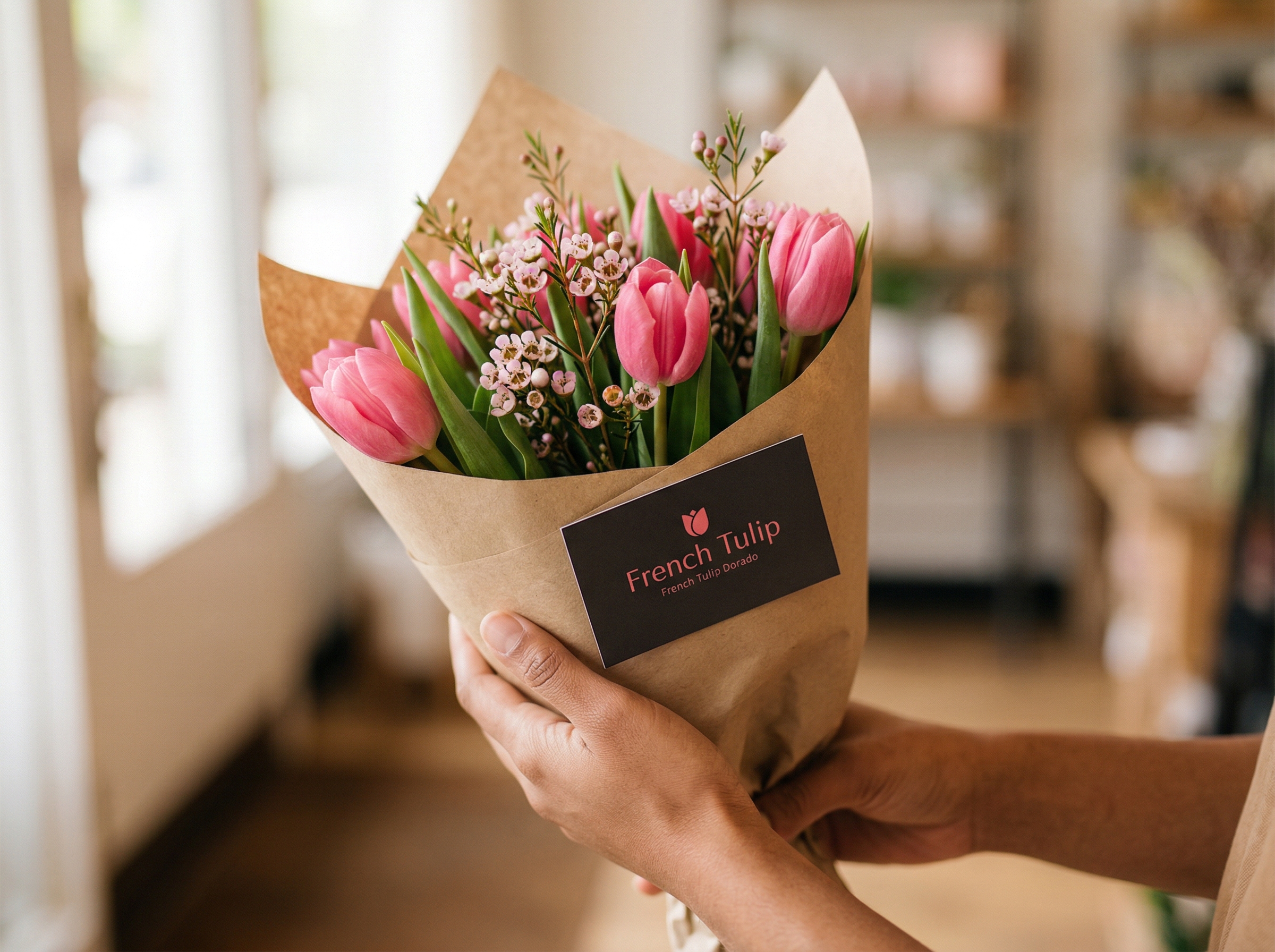 Flores para Eventos — French Tulip Dorado