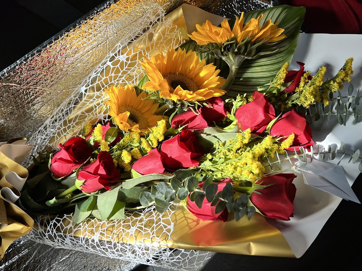 Detalle de flores y decoración floral