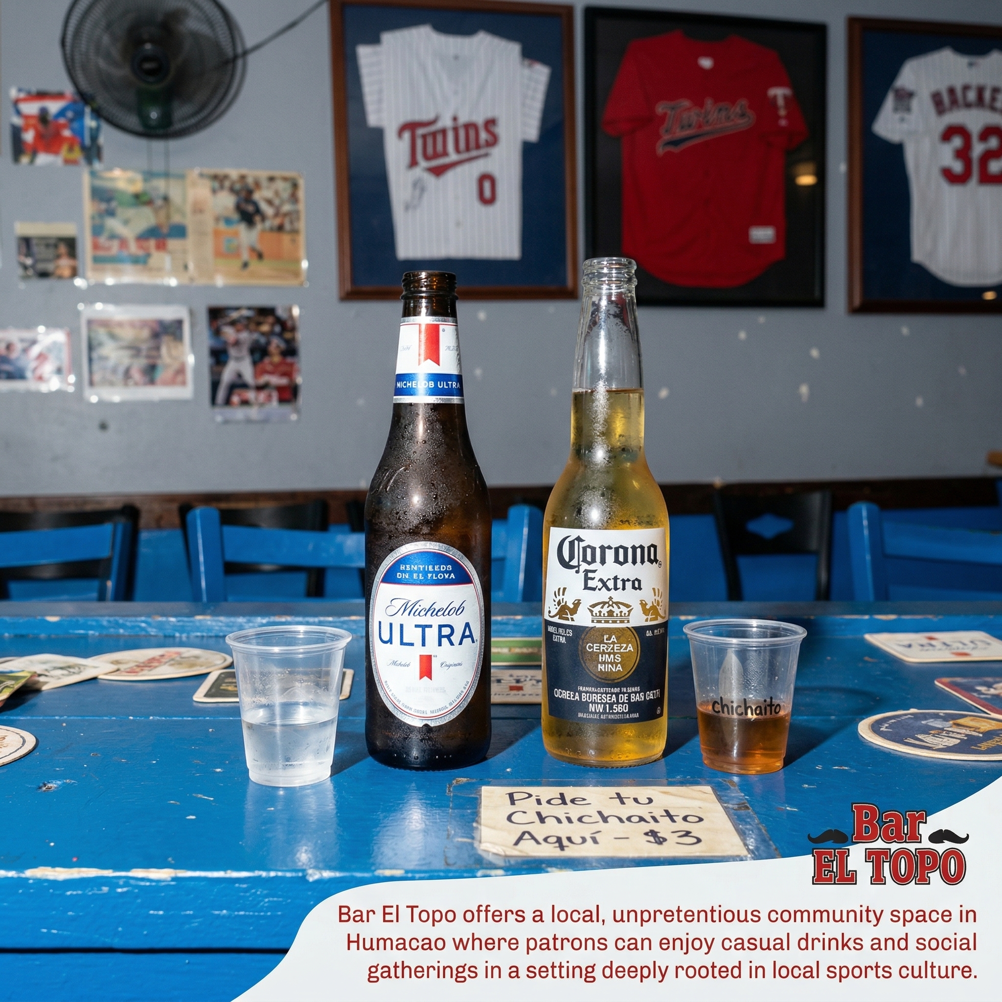 Bebidas en Bar El Topo