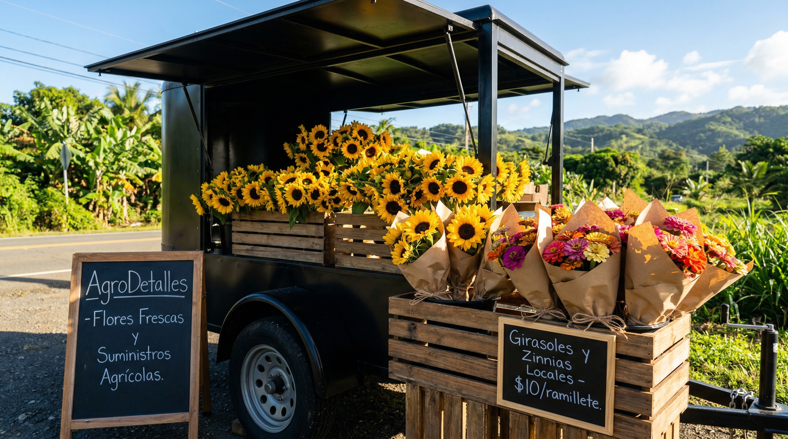El carretón de AgroDetalles en Manatí, Puerto Rico
