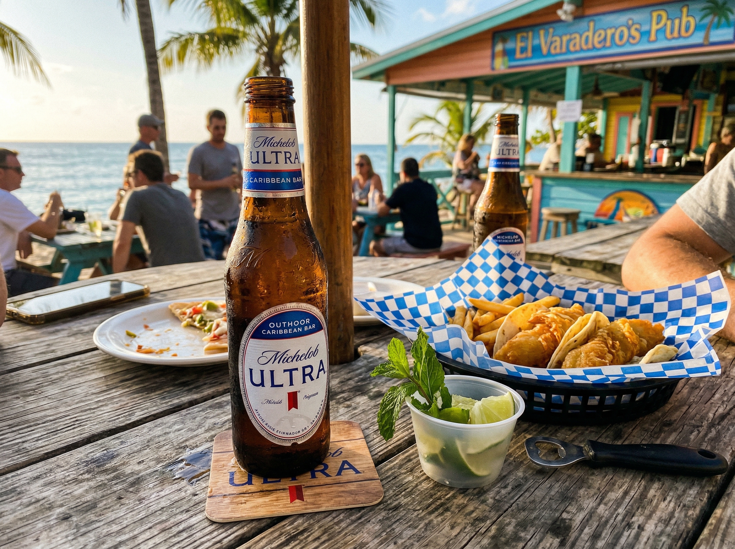 Comida y bebidas en El Varadero's Pub