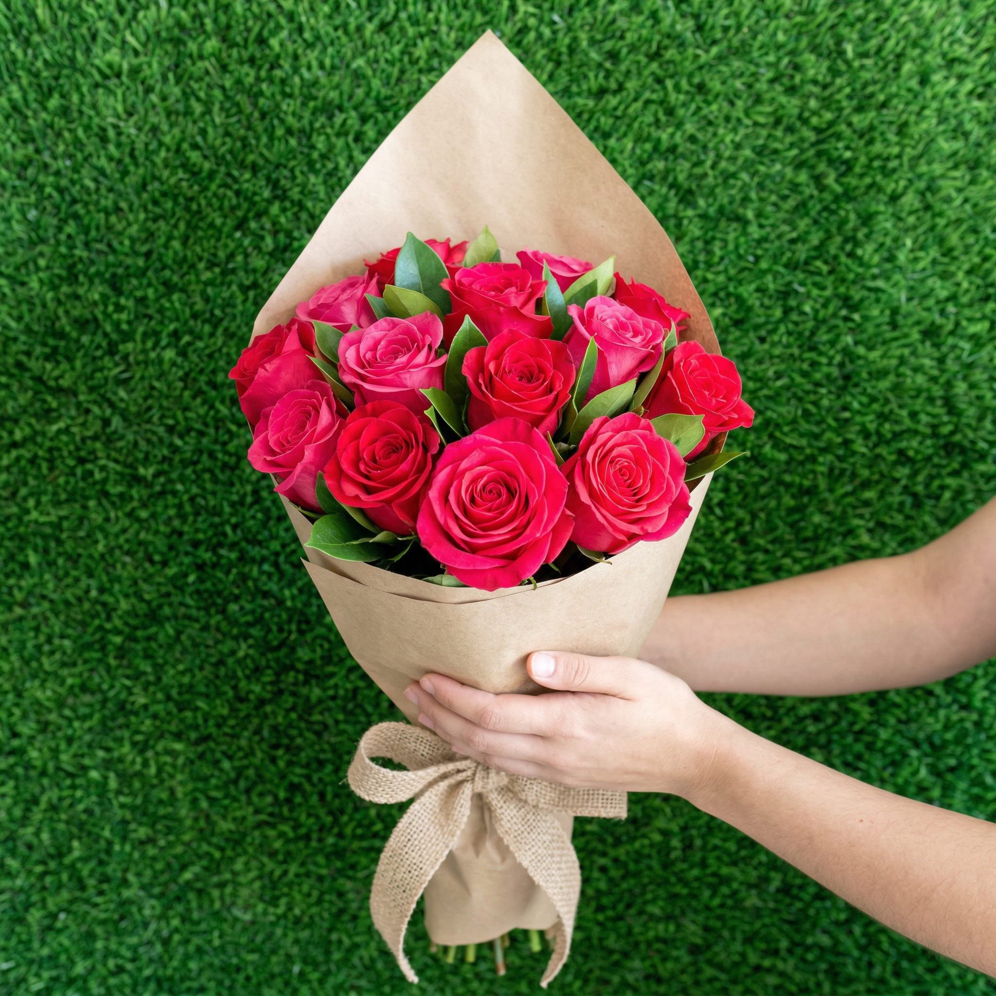 Ramo de rosas frescas