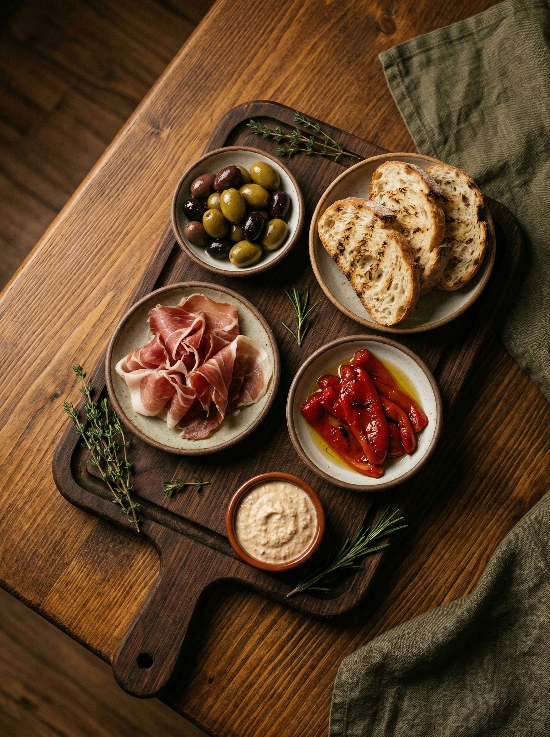 Tabla de embutidos y tapas
