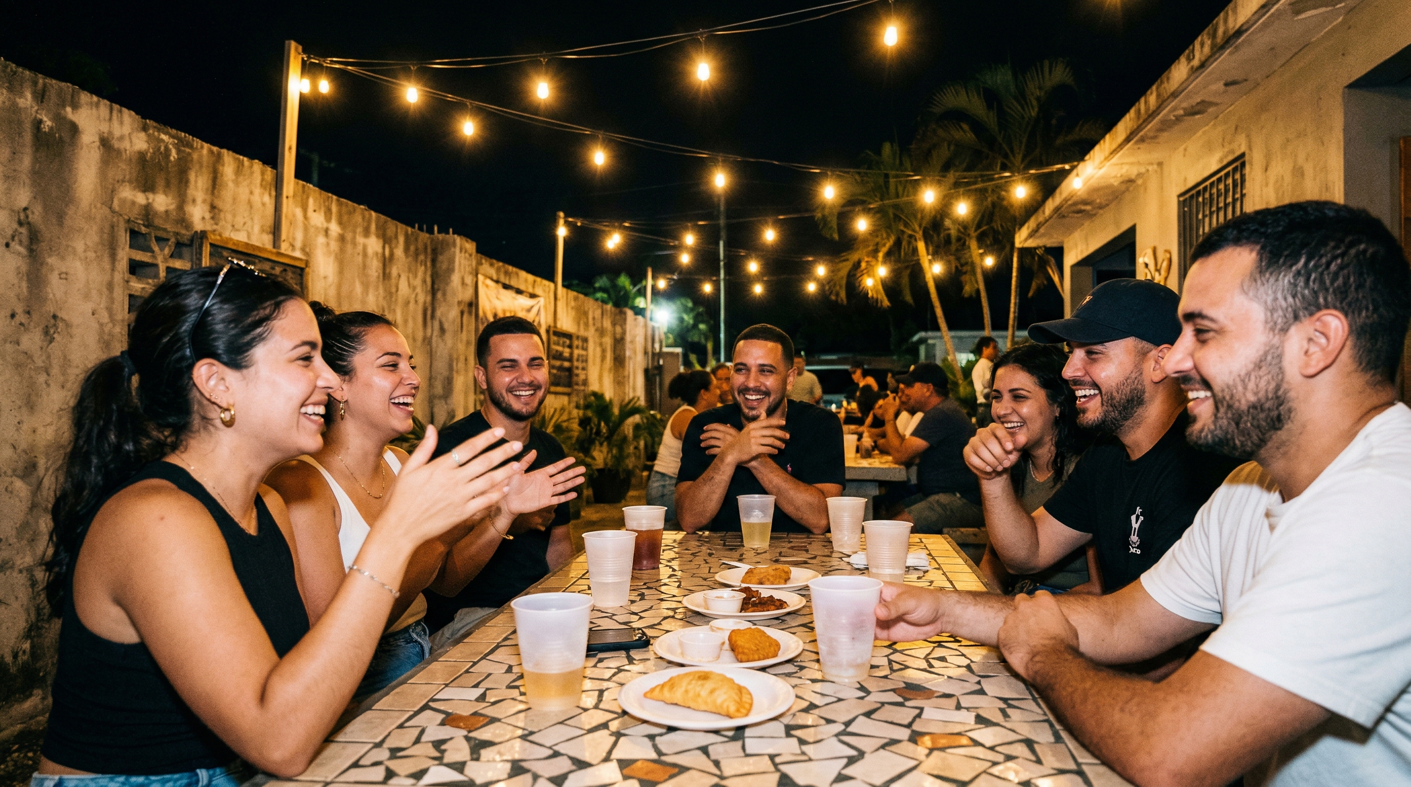 La gente de Dos Tiempos Bar