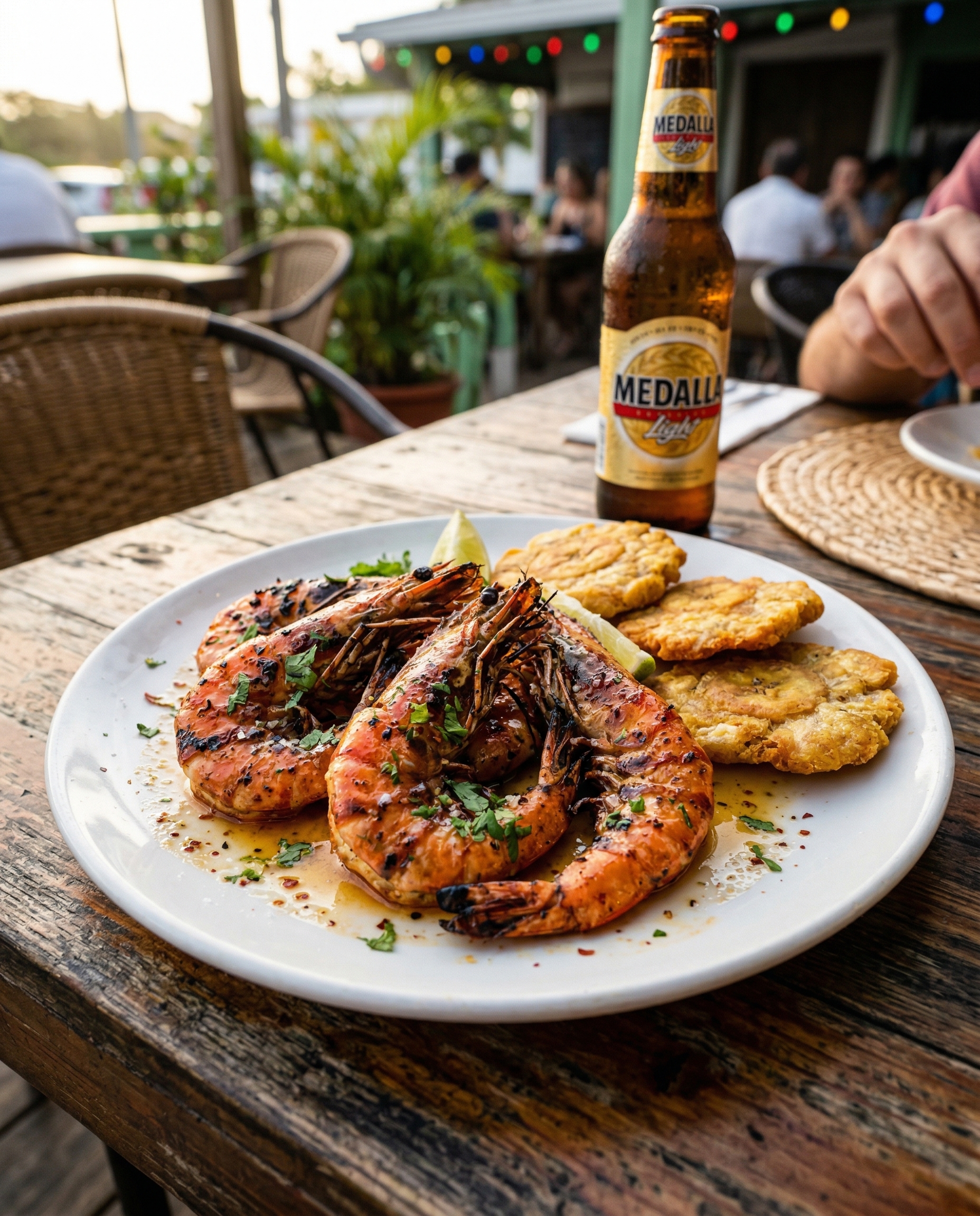 Camarones a la parrilla