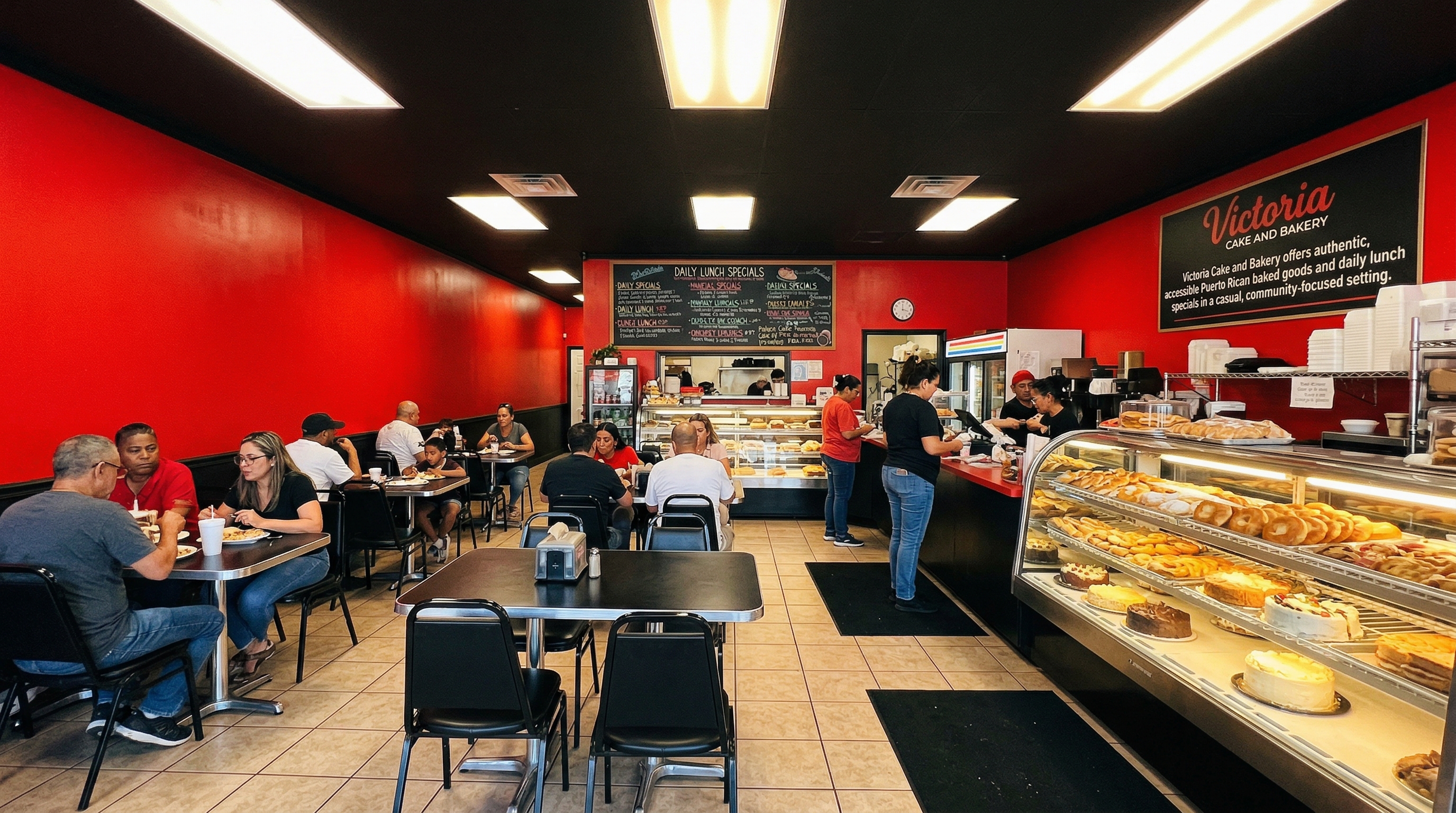 Interior de Victoria Cake and Bakery, Ponce PR