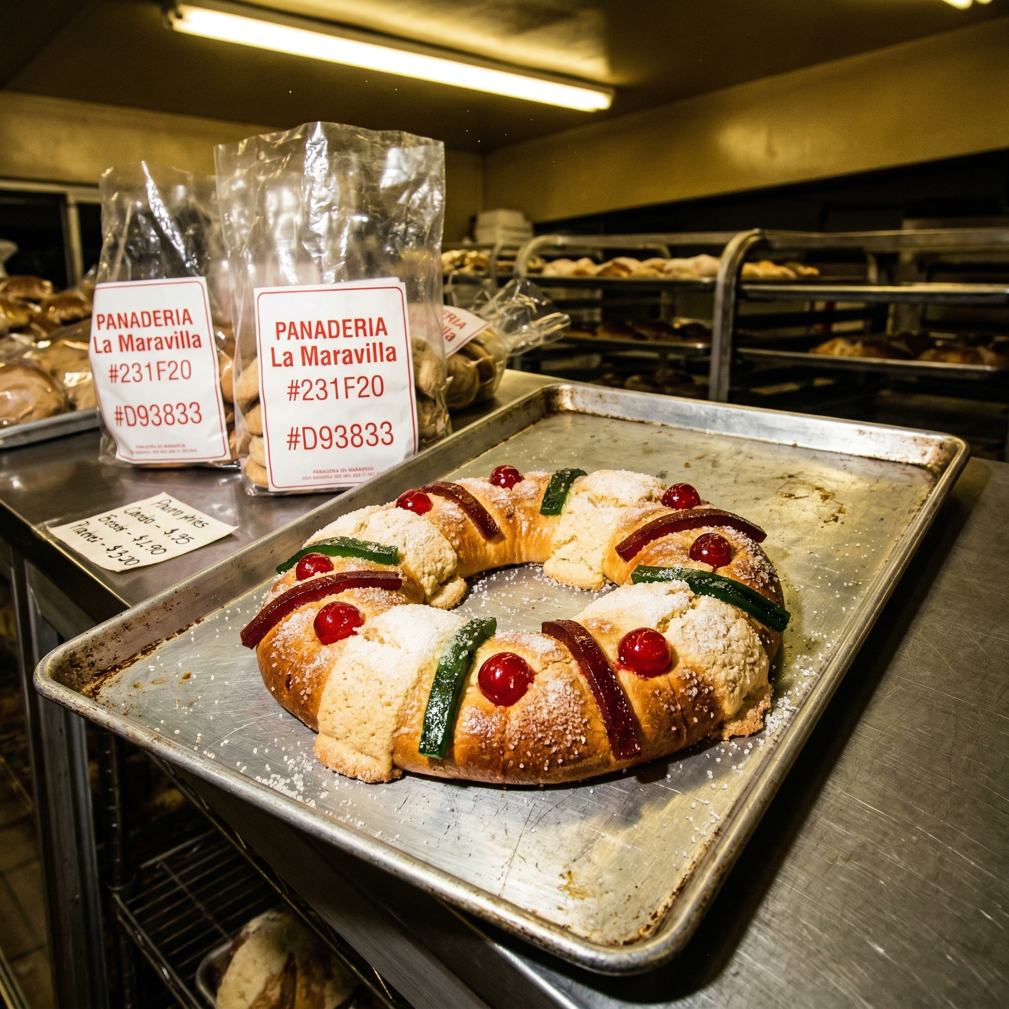 Rosca de Reyes en Panadería La Maravilla