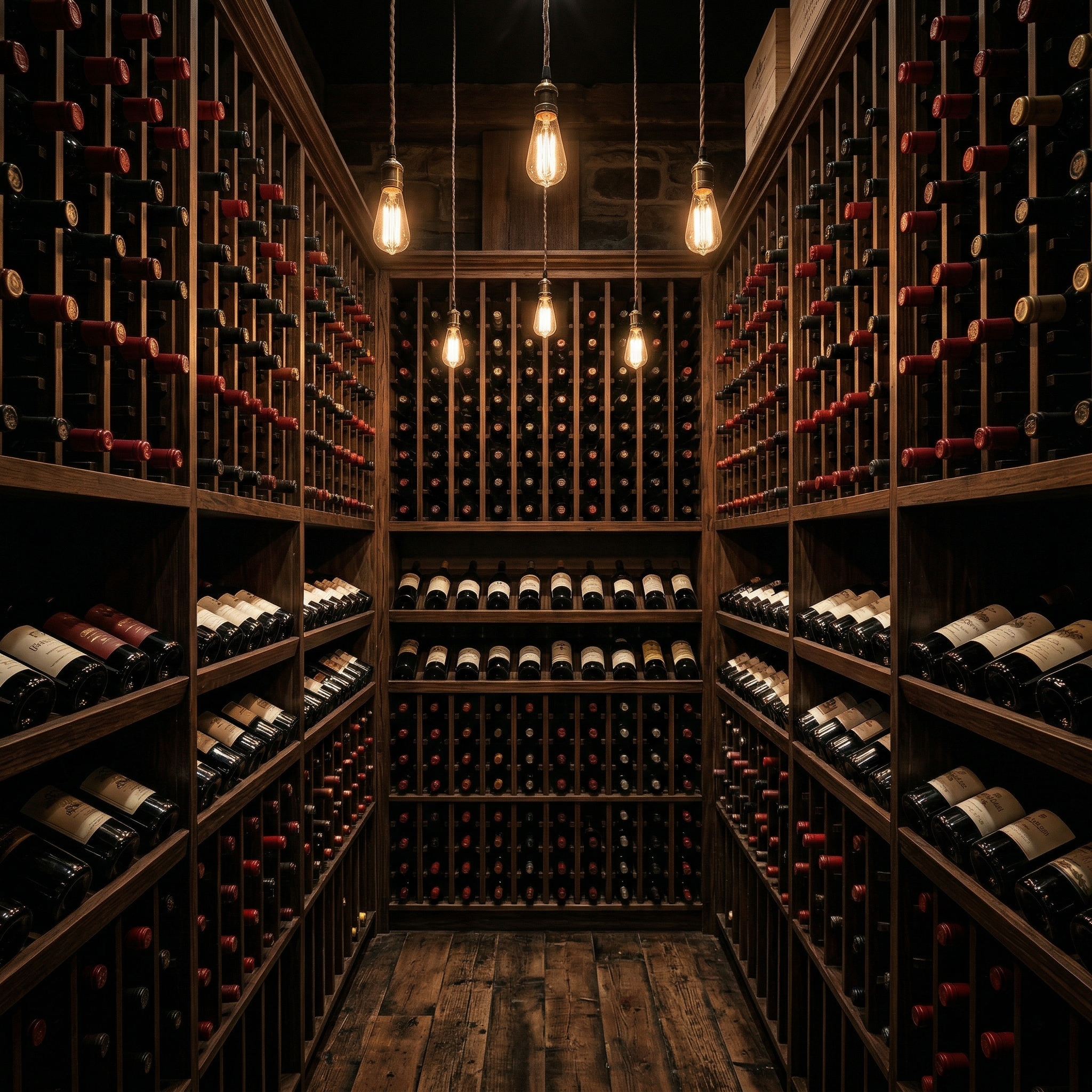 Wine wall and bottle selection at Set the Bar