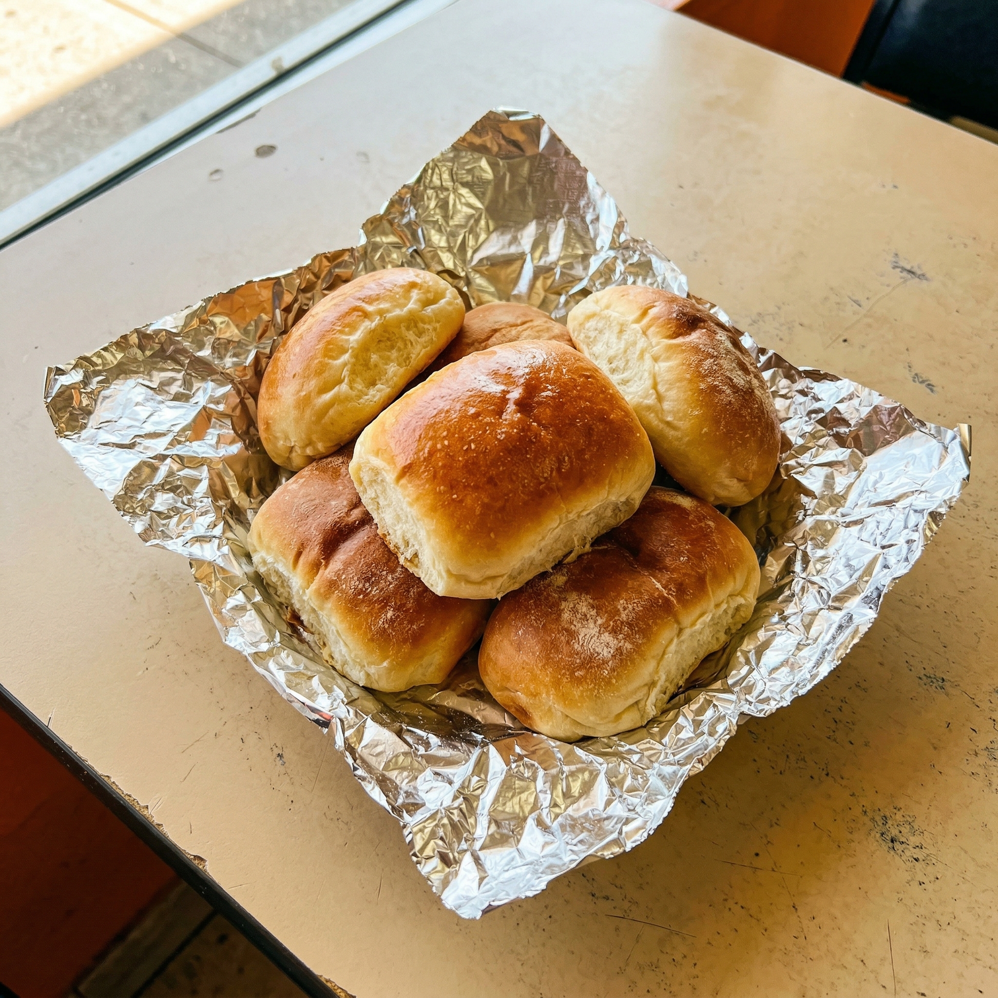 Pan sobao recién horneado