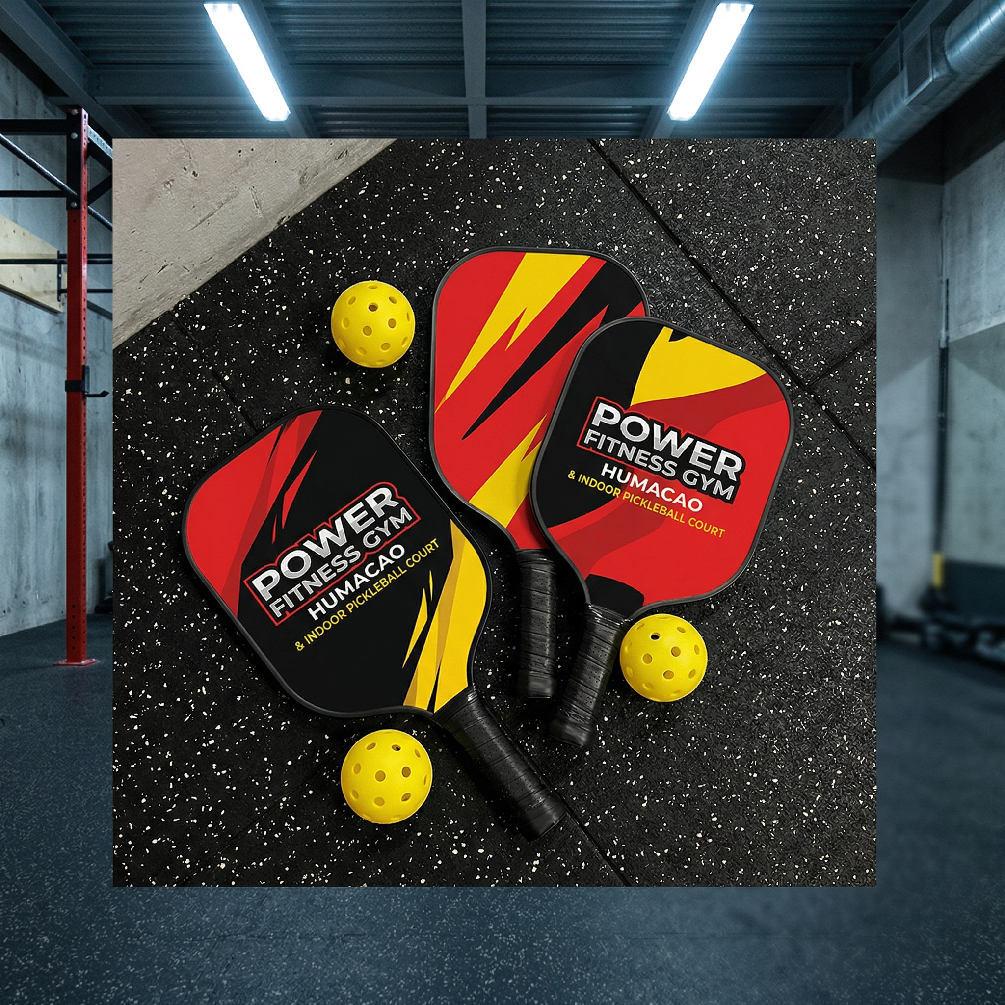 Equipo y pesas del gimnasio Power Fitness