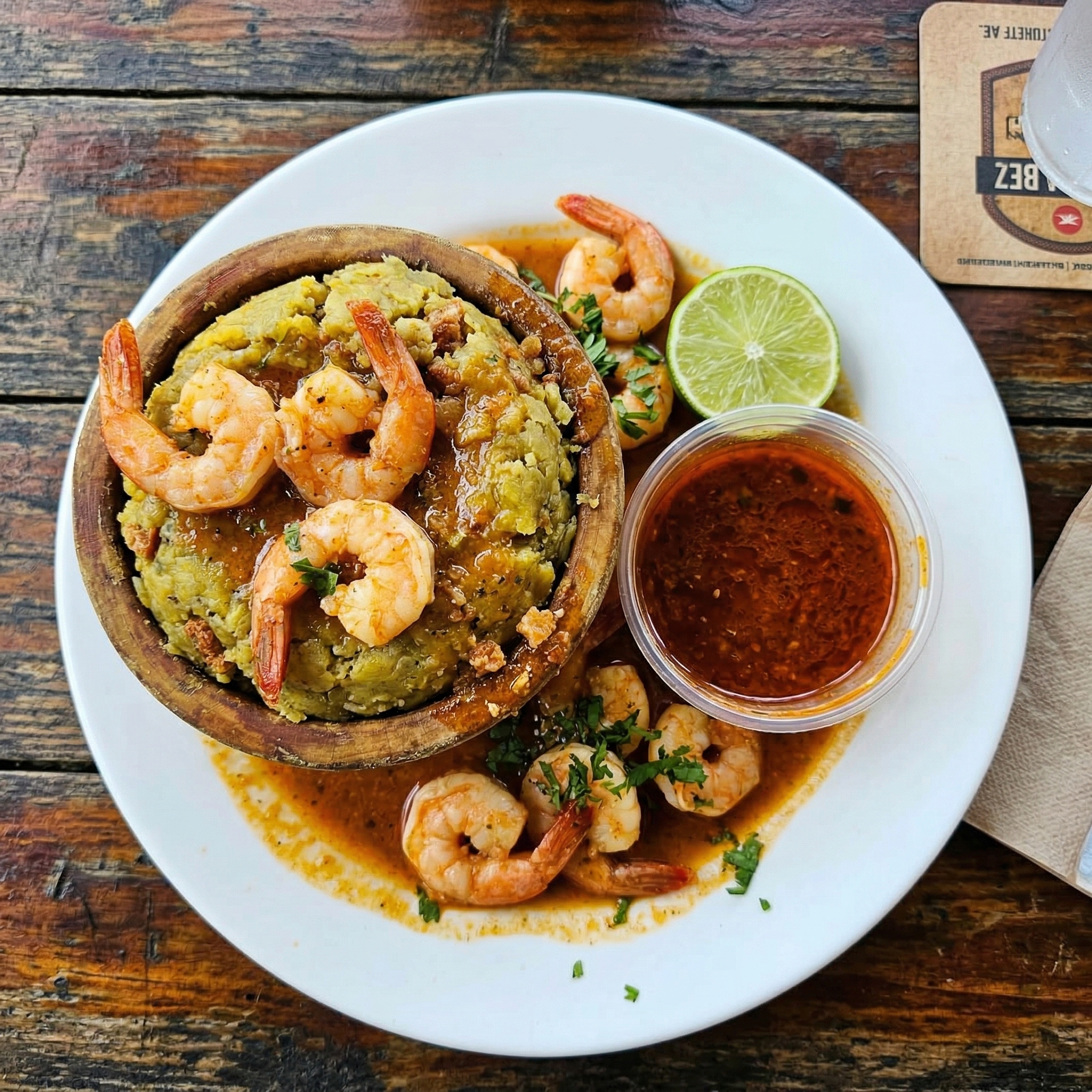 Mofongo con Camarones