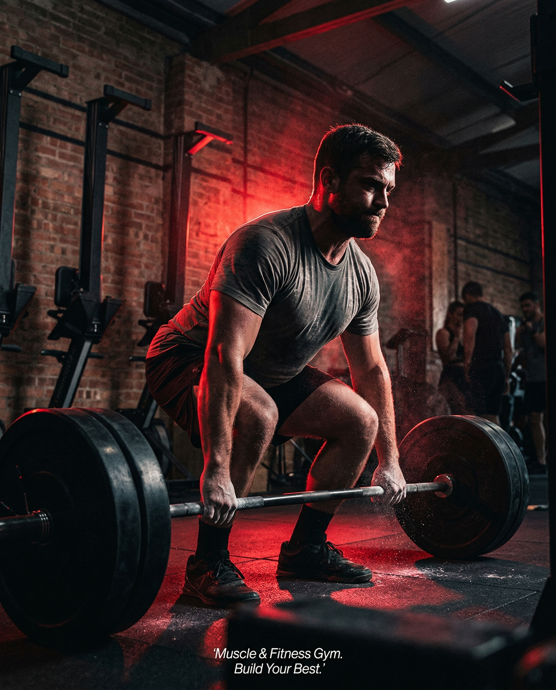 Athlete training at Muscle & Fitness Gym