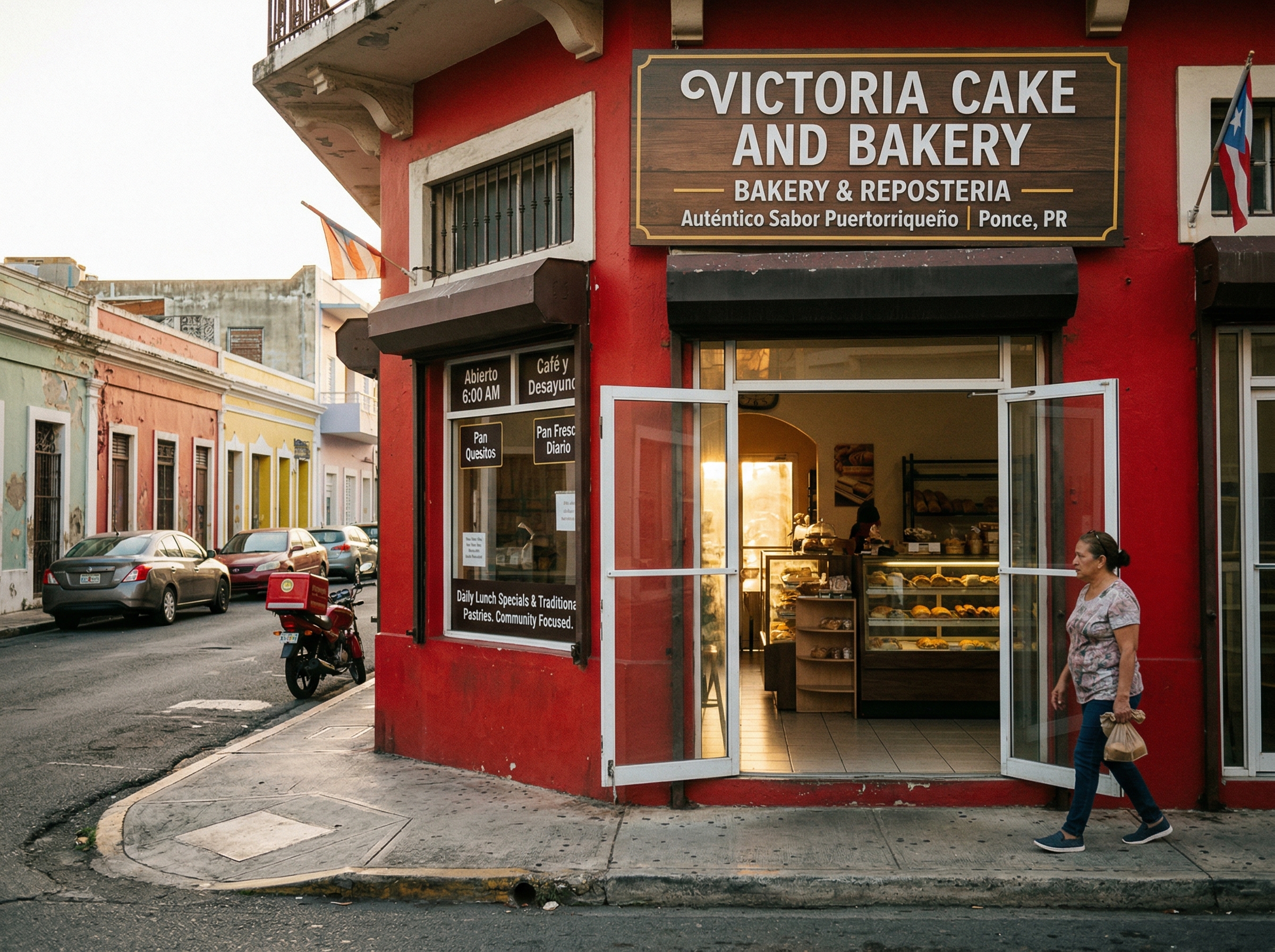 Exterior de Victoria Cake and Bakery en Calle Guadalupe, Ponce