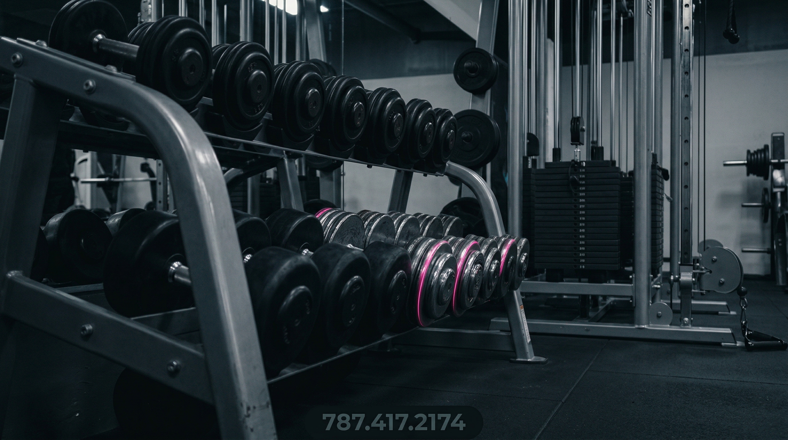 Fila de equipos de cardio en EMPT Health & Wellness GYM