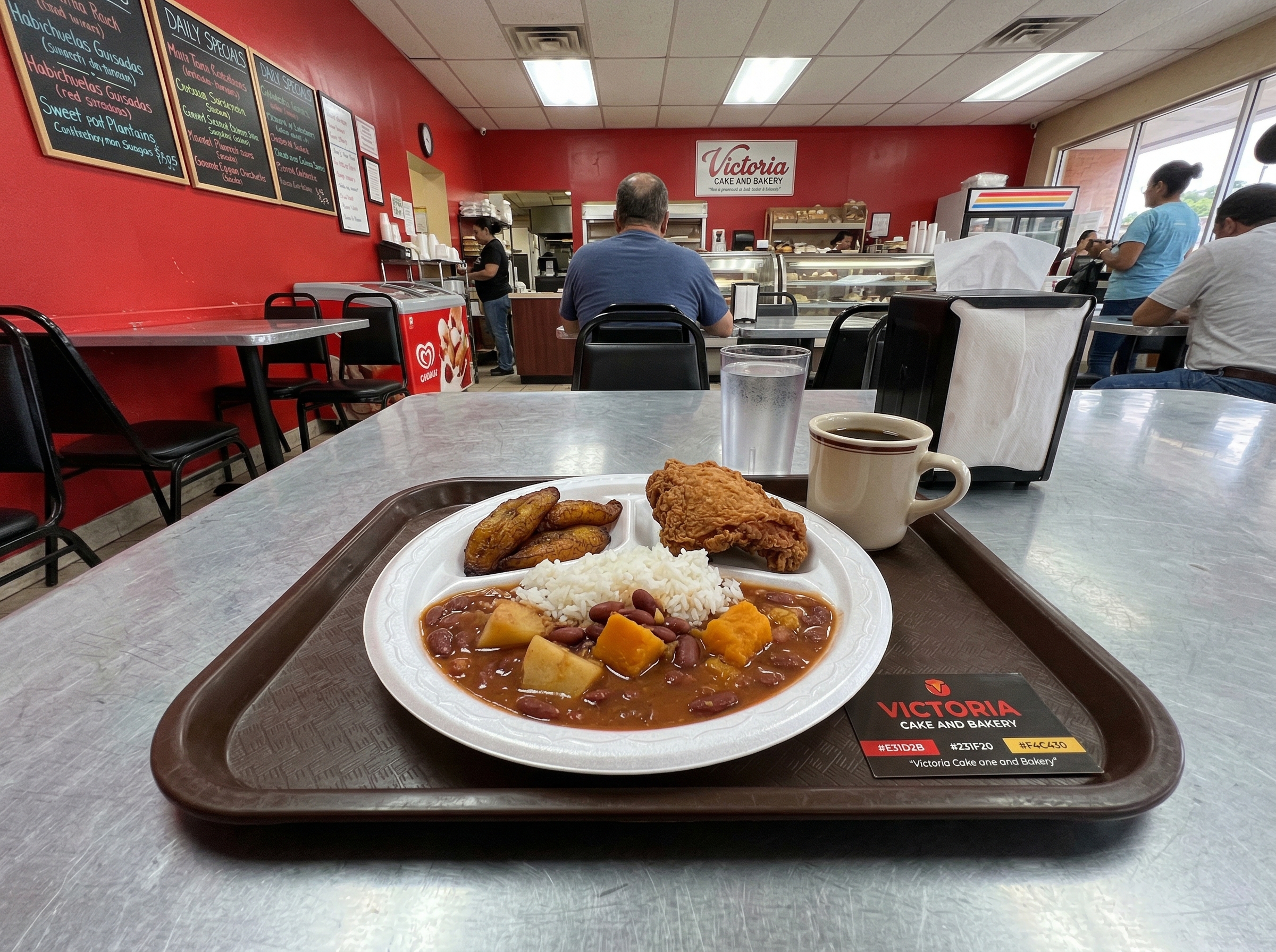 Comida del día en Victoria Cake and Bakery