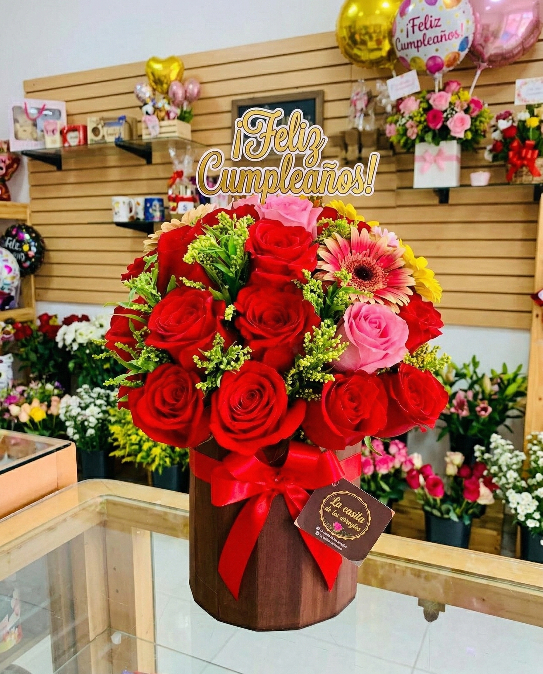 Arreglo floral para cumpleaños