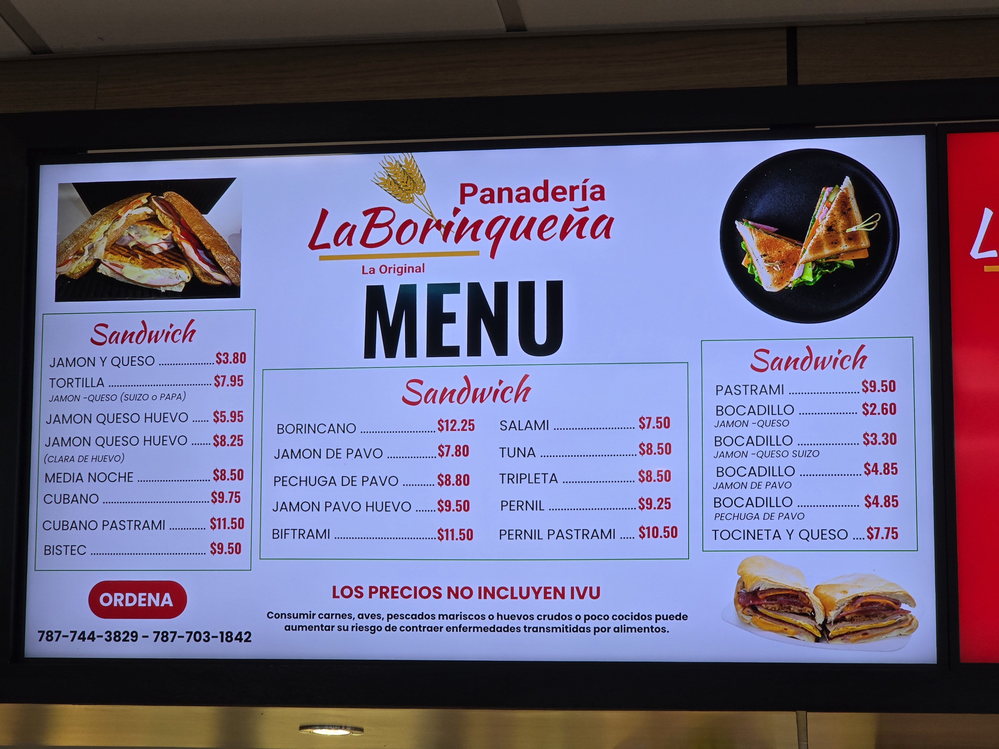 Variedad de panes y dulces puertorriqueños